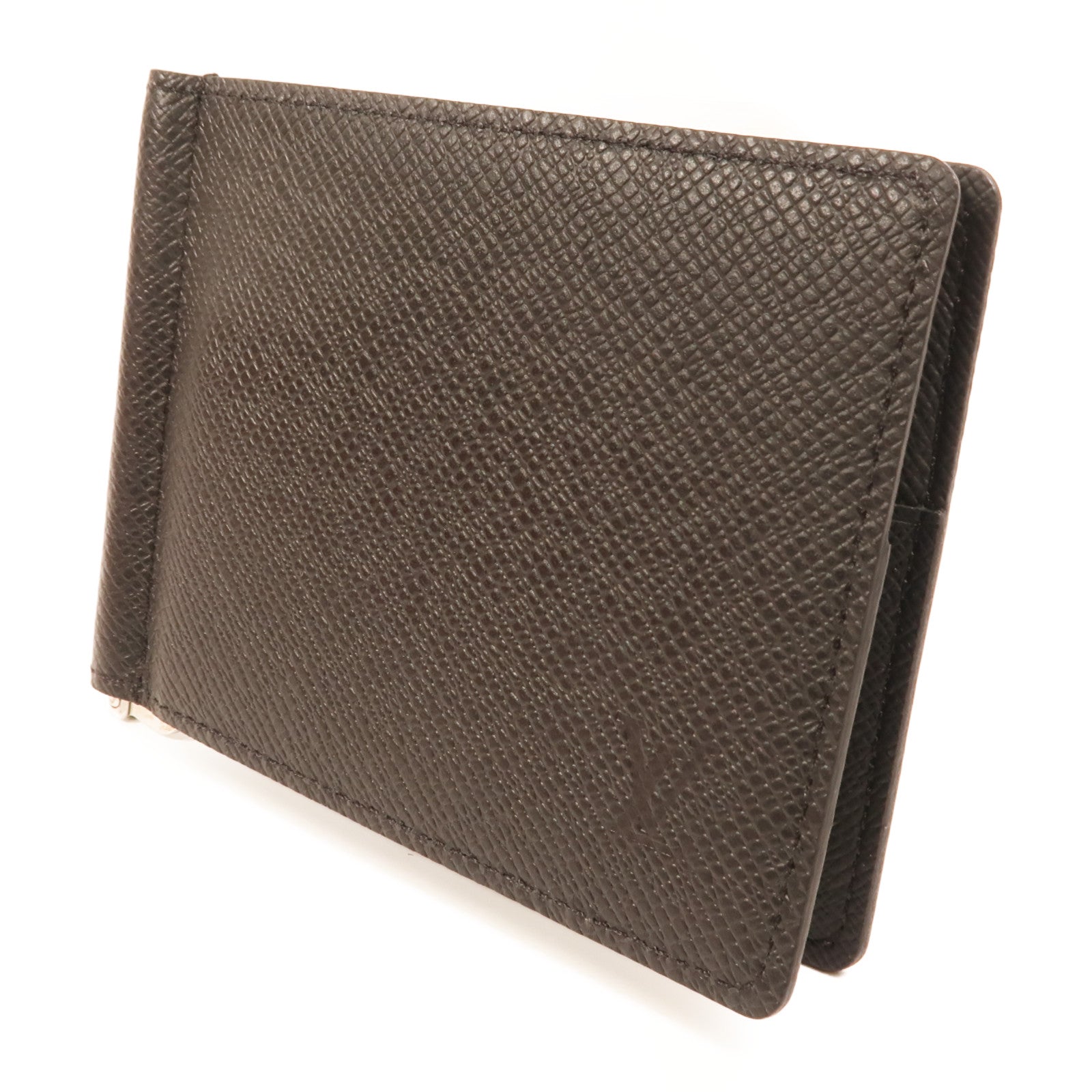 LOUIS VUITTON Taiga Portefeuille Pince Money Clip銀扣卡片套