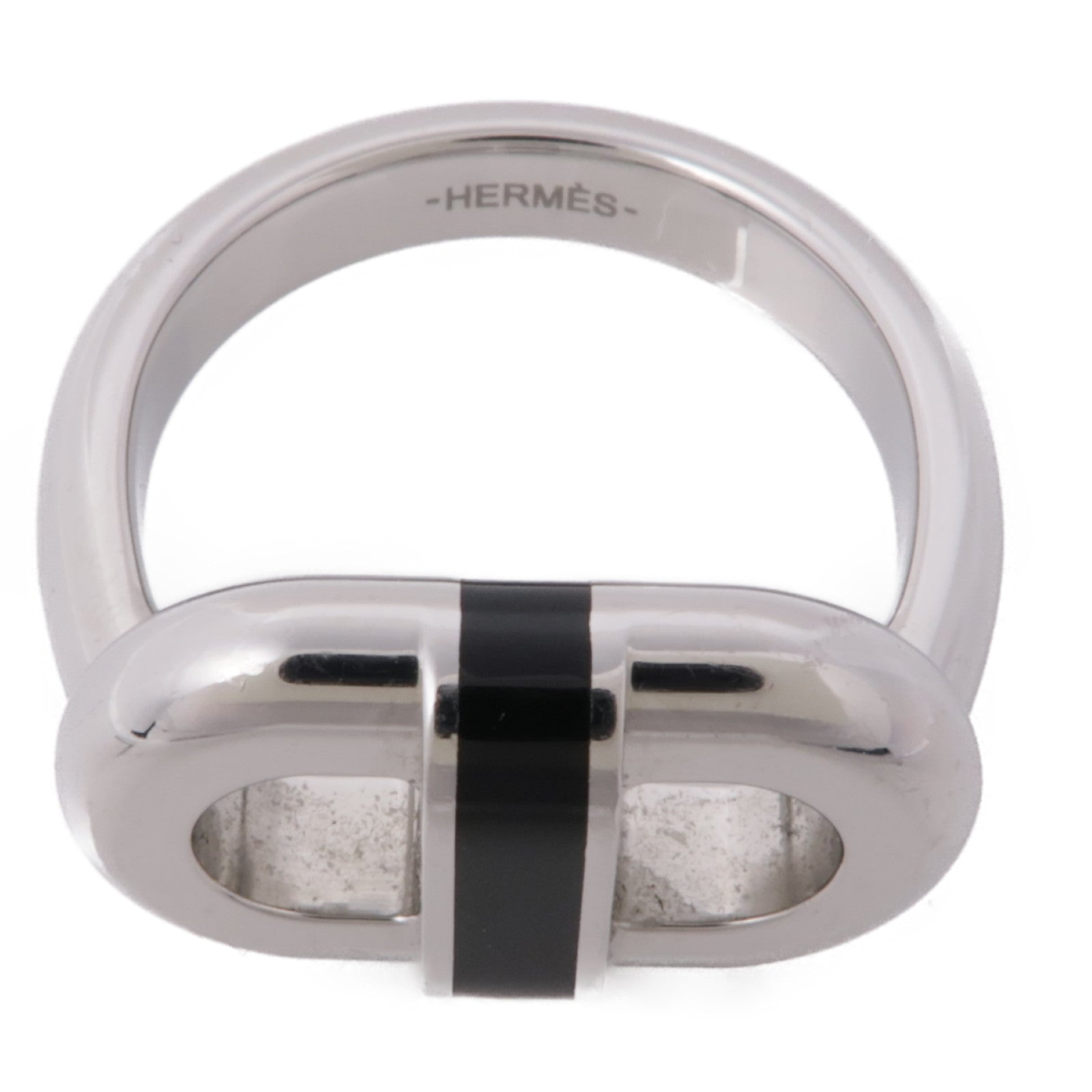 HERMES 金屬Maillon Ring戒指US#8.5