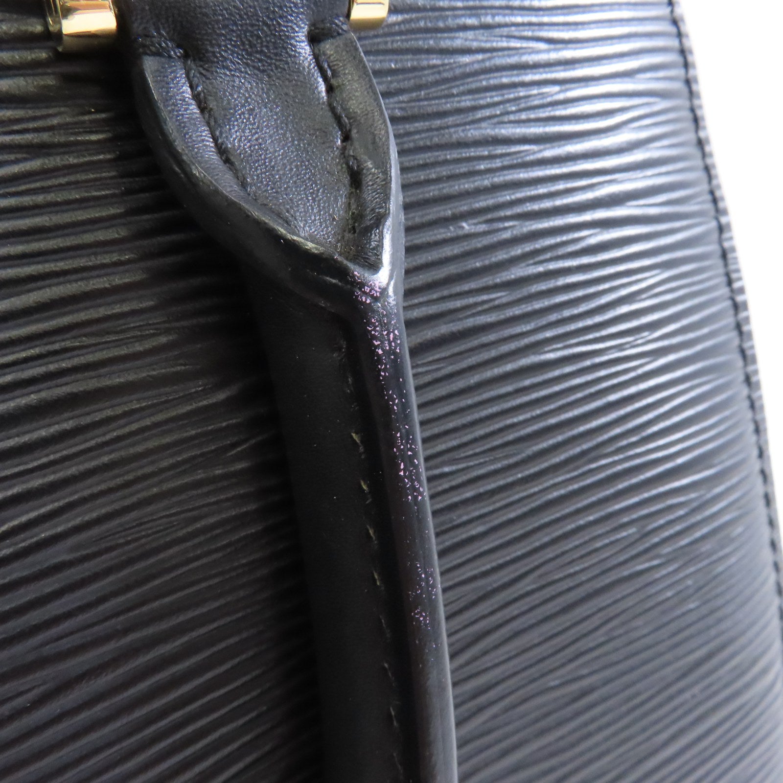 LOUIS VUITTON Epi Ponneuf金扣手挽袋黑色