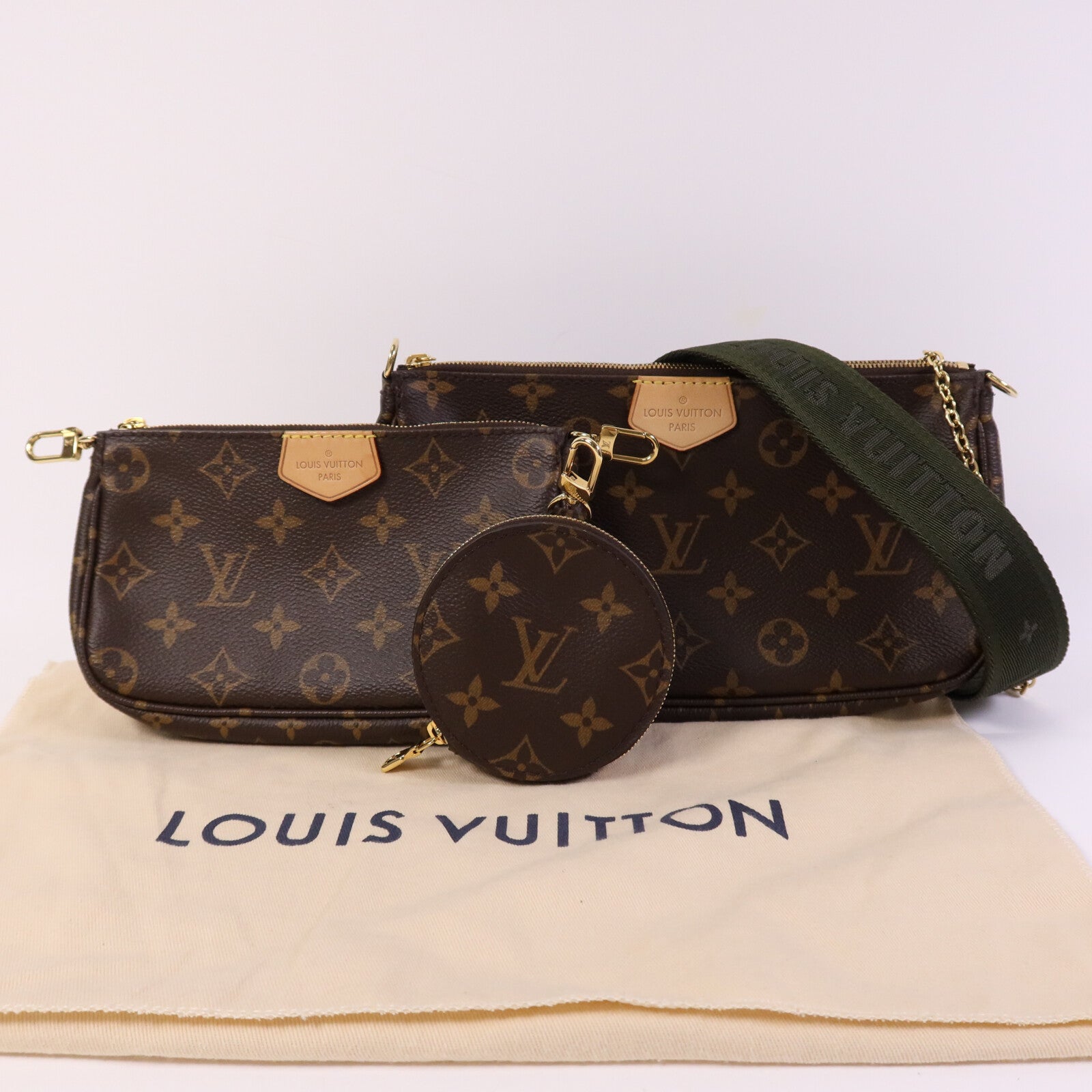 LOUIS VUITTON Monogram Multi Pochette Accessoires金扣肩背袋