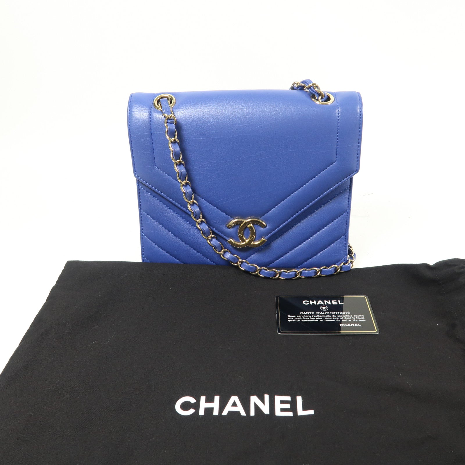 CHANEL 【激減優惠】羊皮皮革Chain Shoulder Bag金扣鏈帶肩背袋