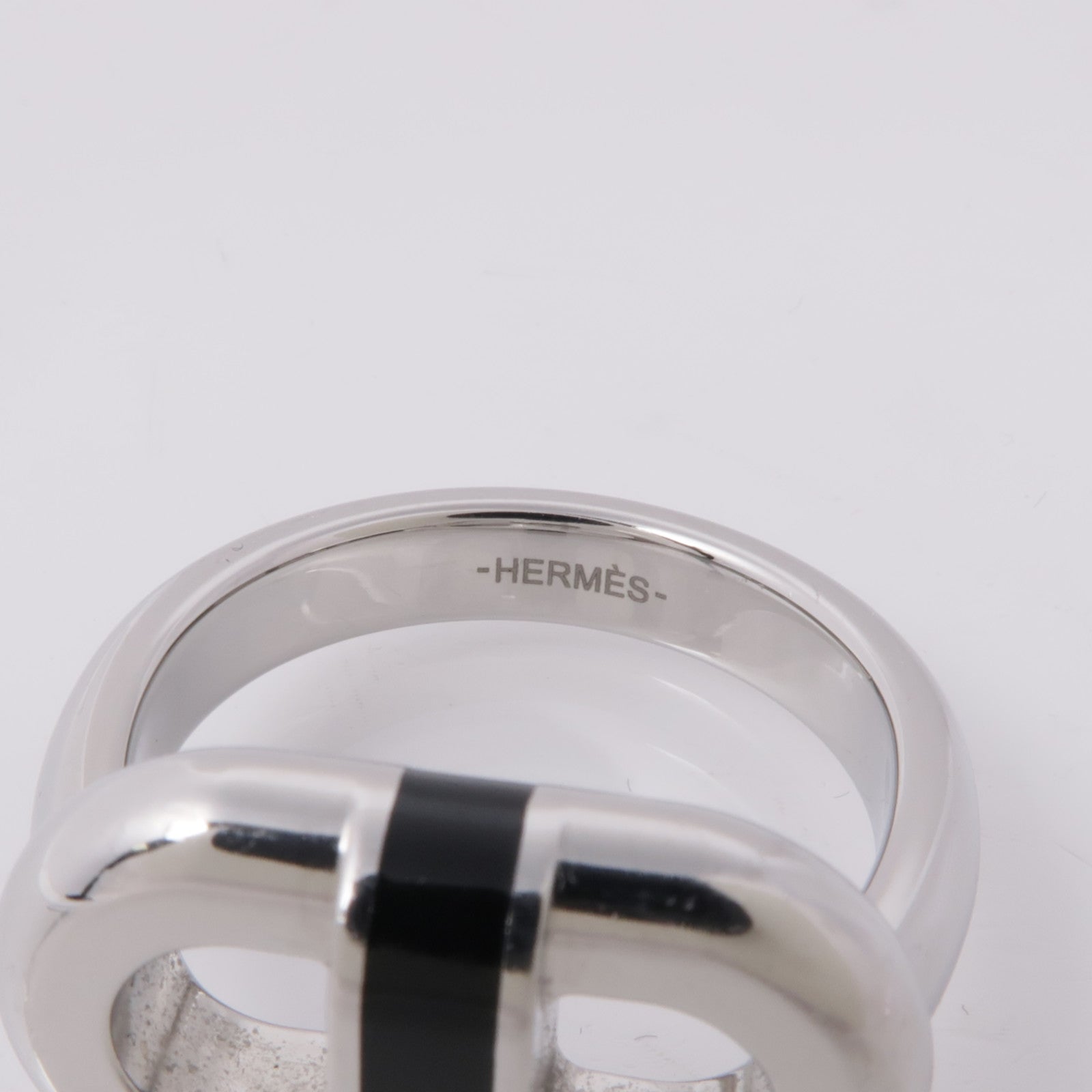 HERMES 金屬Maillon Ring戒指US#8.5