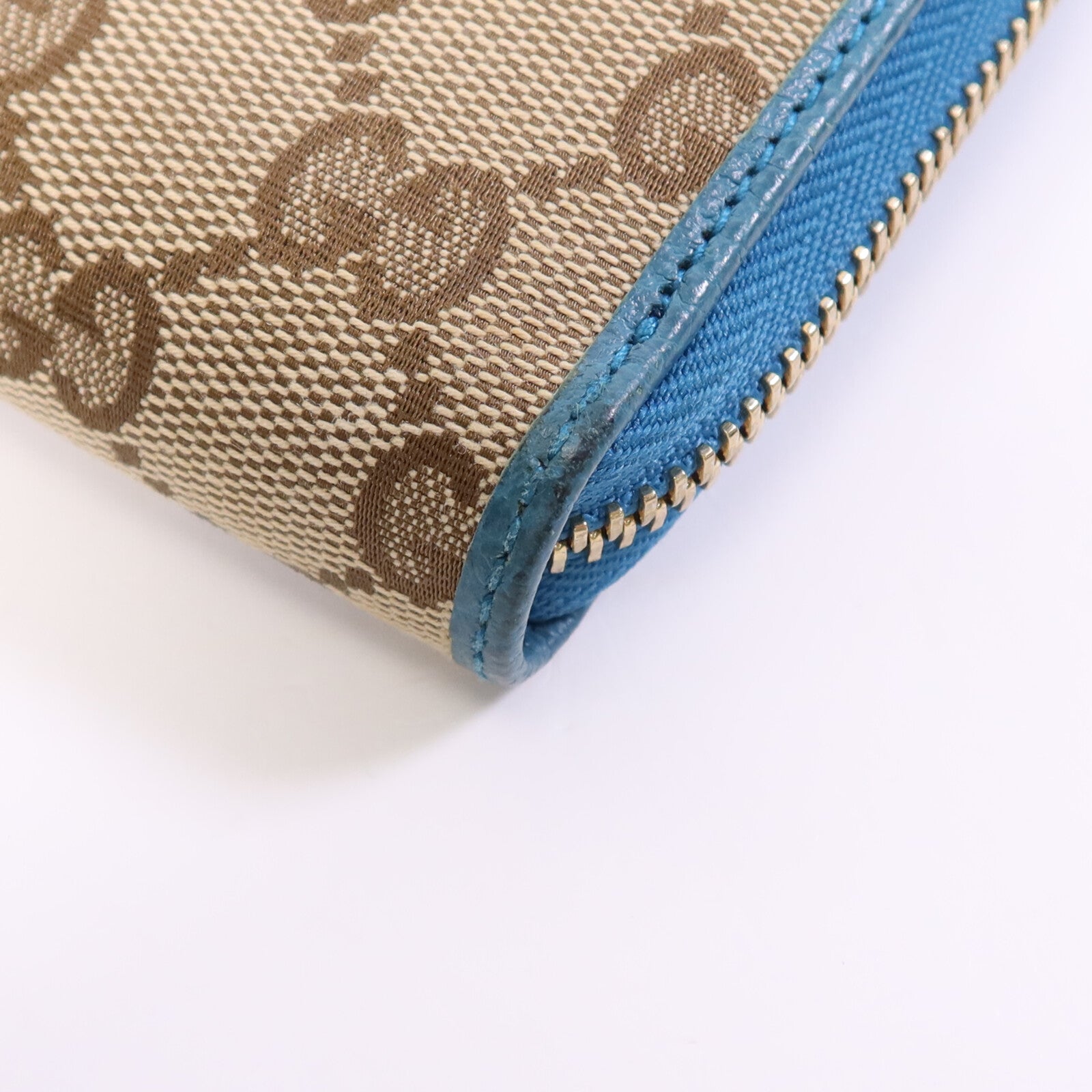 GUCCI 帆布Long Wallet金扣長錢包