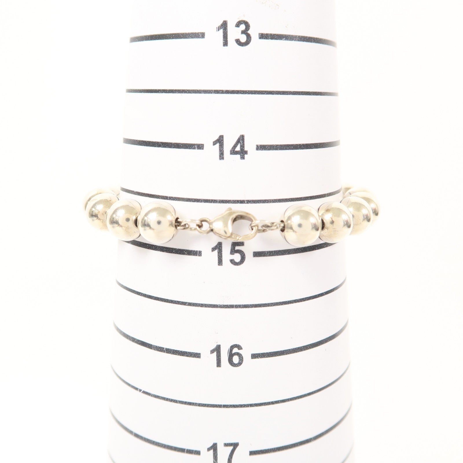 TIFFANY＆CO 925純銀Return to Tiffany Heart Tag Bead Bracelet手鏈