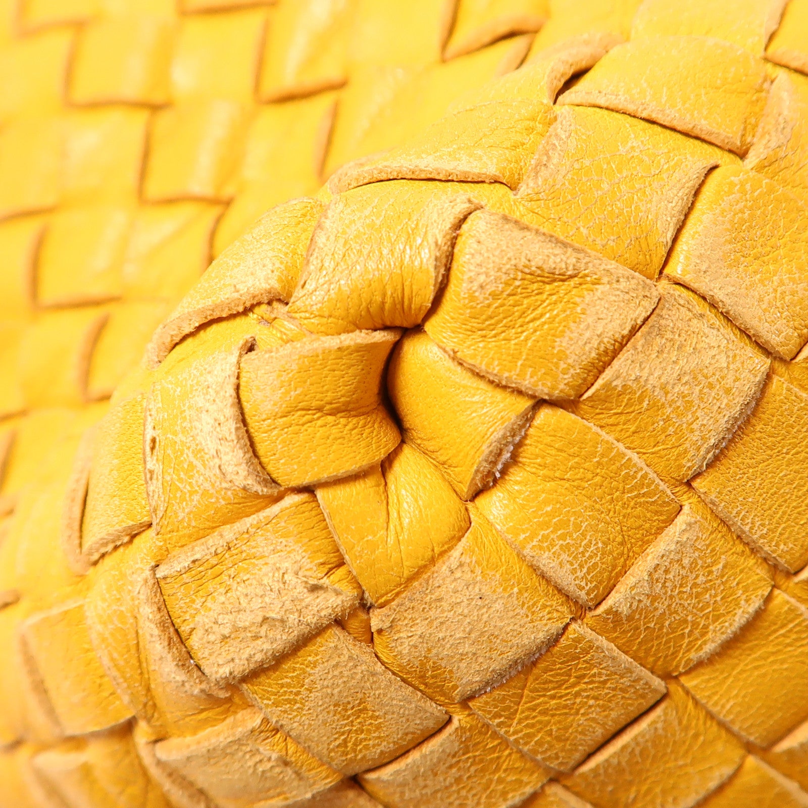 BOTTEGA VENETA BV Tote Bag Lambskin Leather Yellow