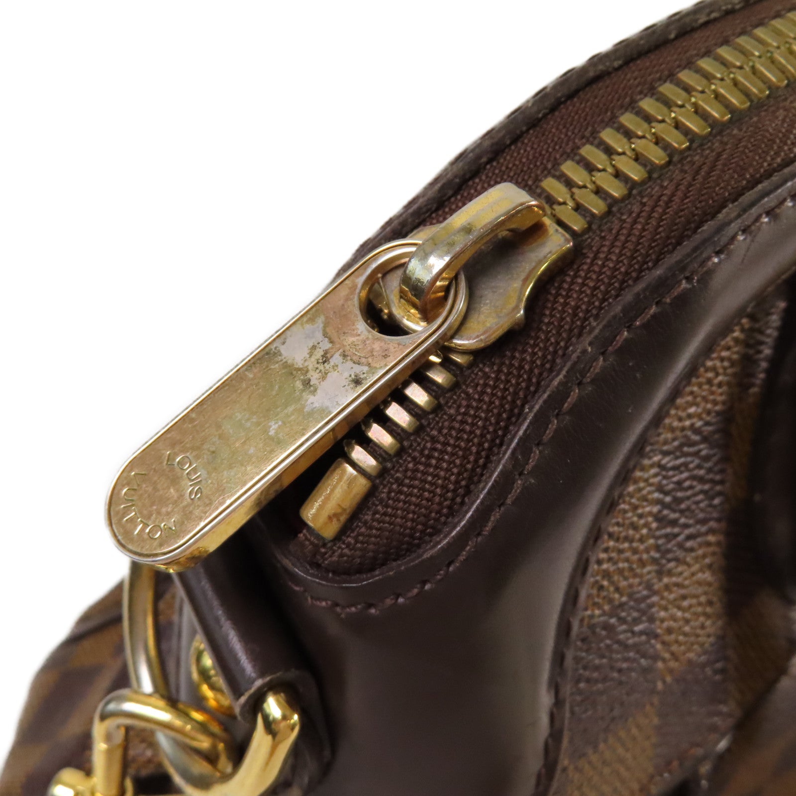 LOUIS VUITTON 【激減優惠】Damier Trevi PM 2Way Shoulder Bag金扣肩背袋啡色
