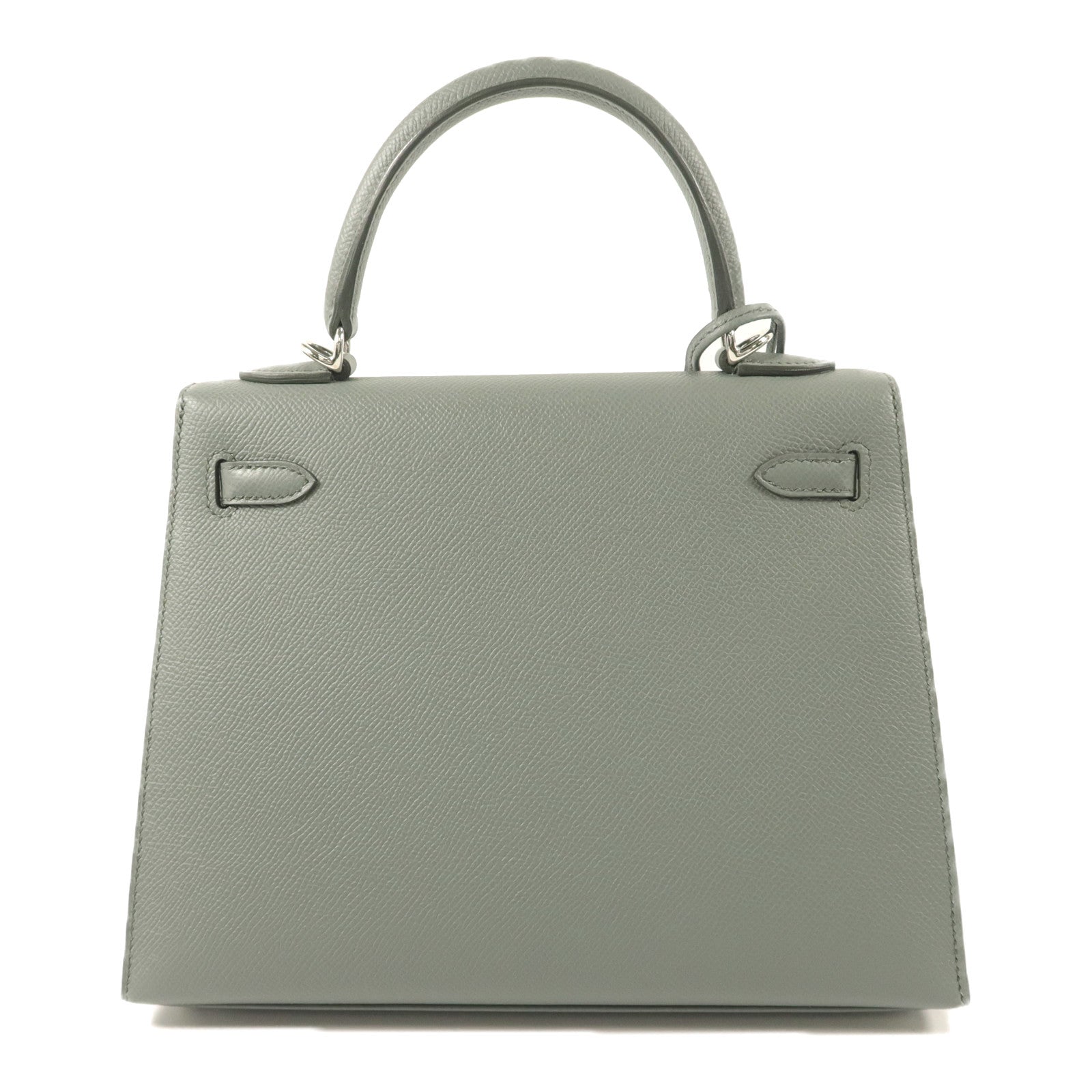 HERMES Epsom皮革Kelly 25手挽肩背兩用袋Vert Amande