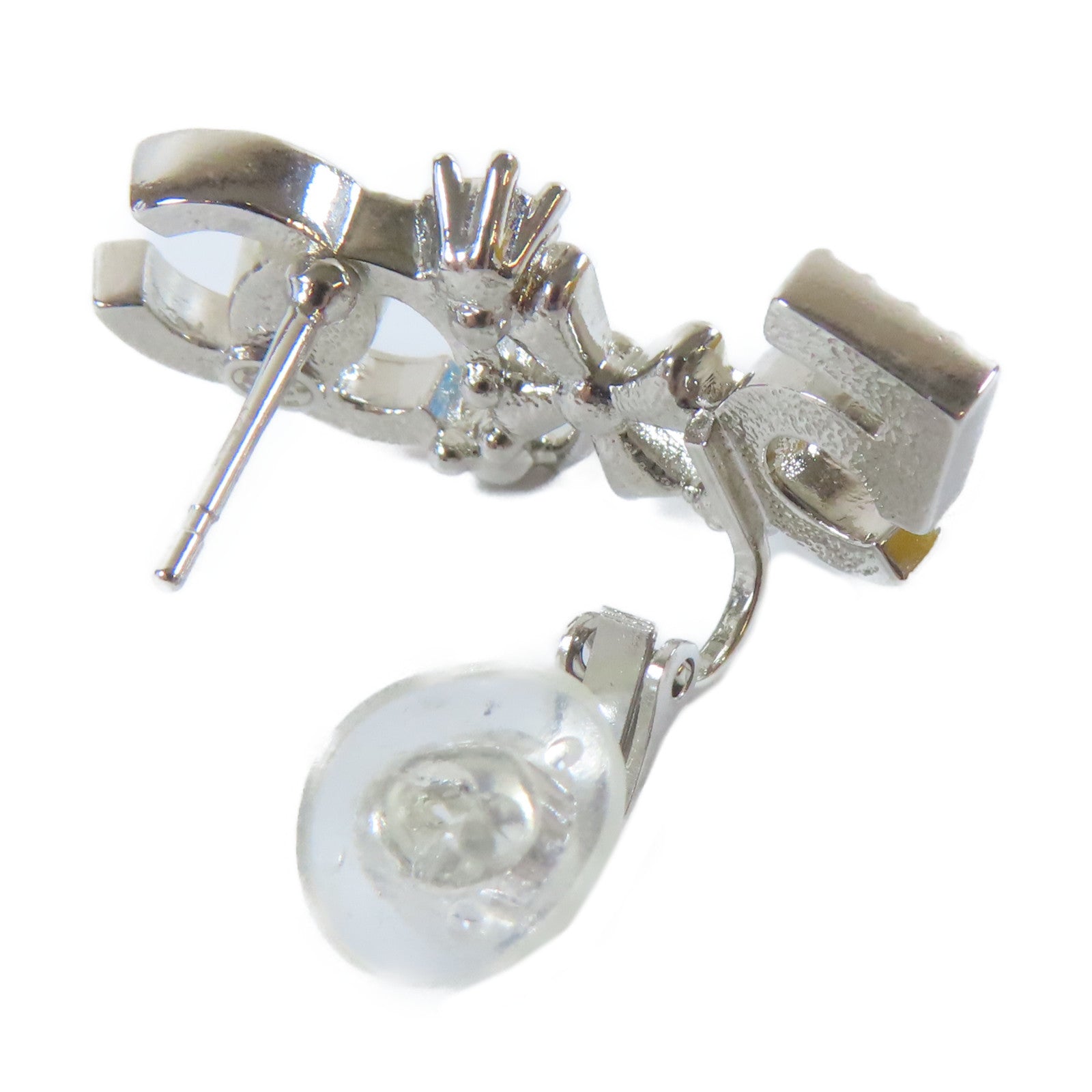 CHANEL 金屬Earrings耳環銀色