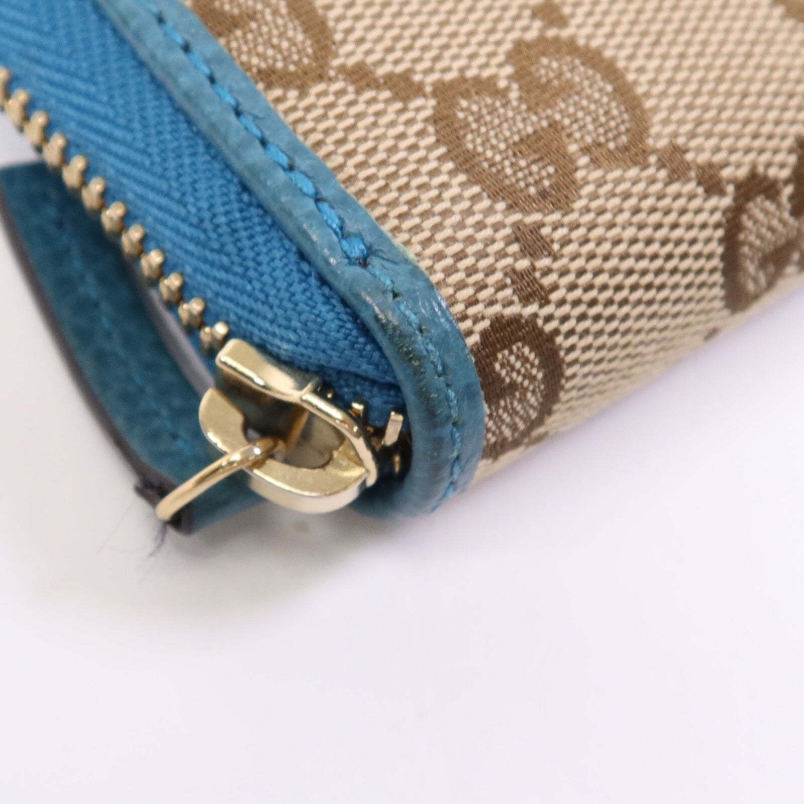 GUCCI 帆布Long Wallet金扣長錢包