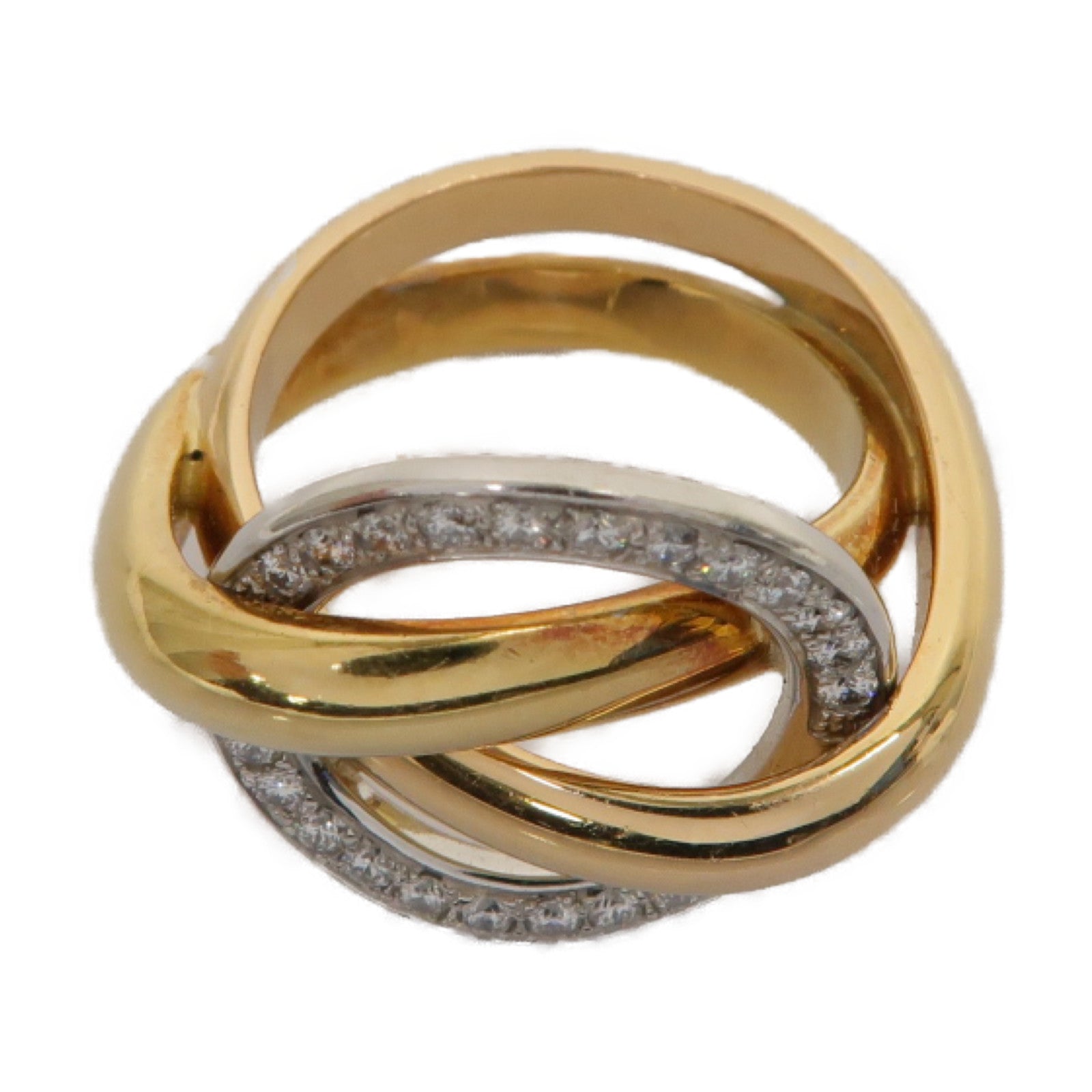 CARTIER **【激減優惠】18K黄金/玫瑰金/白金Ring戒指Cartier#51 US#5.5