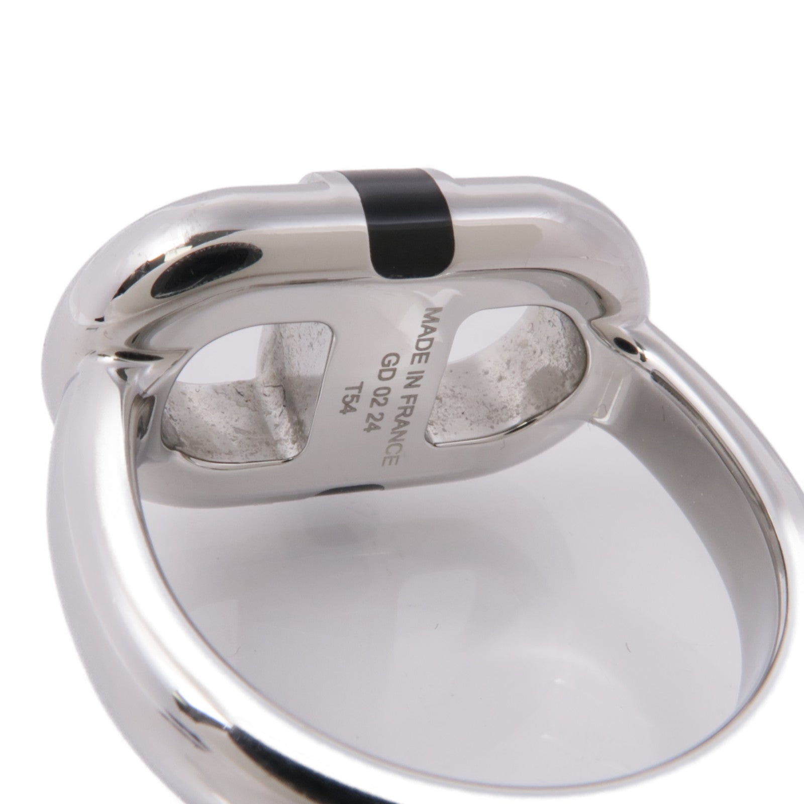 HERMES 金屬Maillon Ring戒指US#8.5