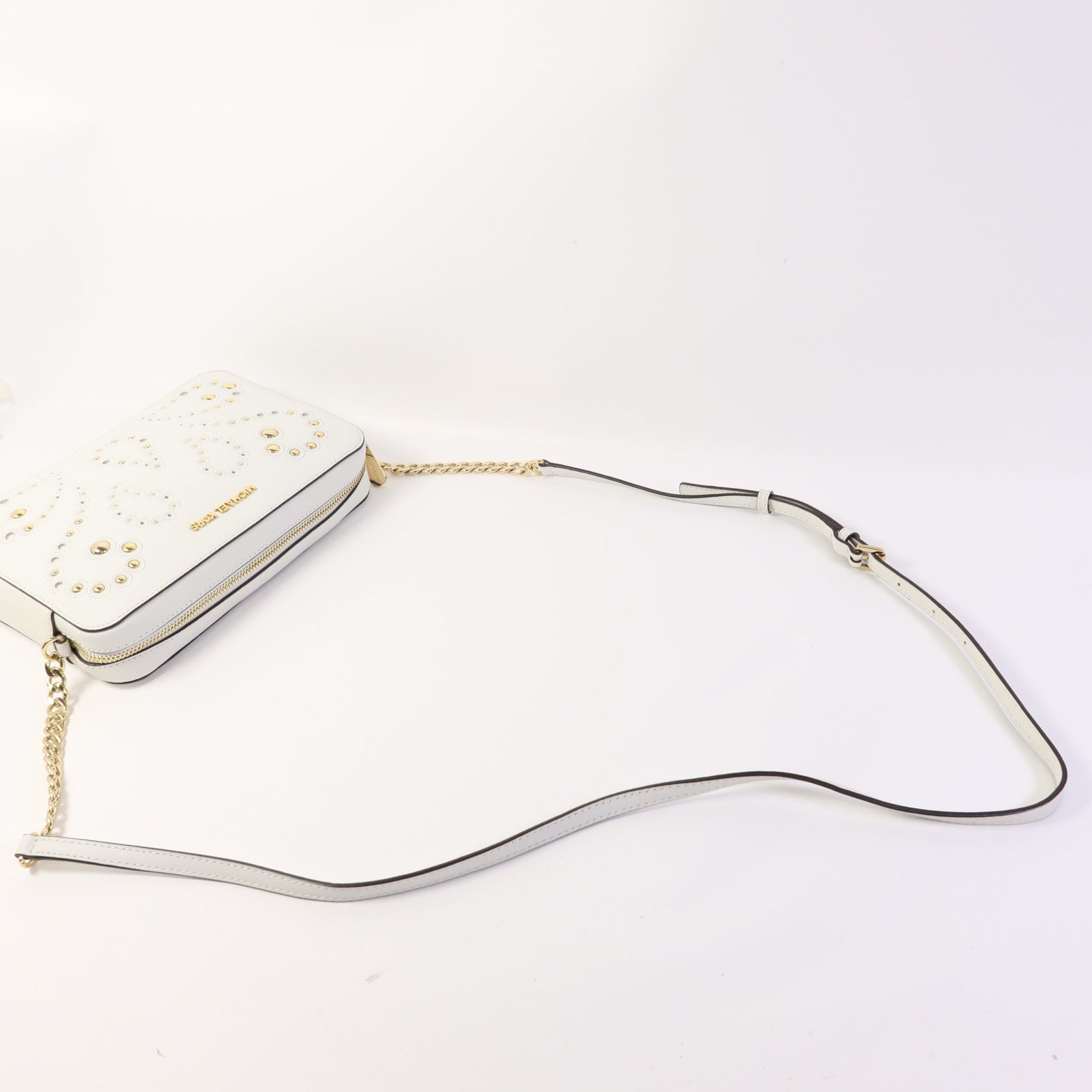 Michael Kors 牛皮皮革Chain Shoulder Bag金扣肩背袋