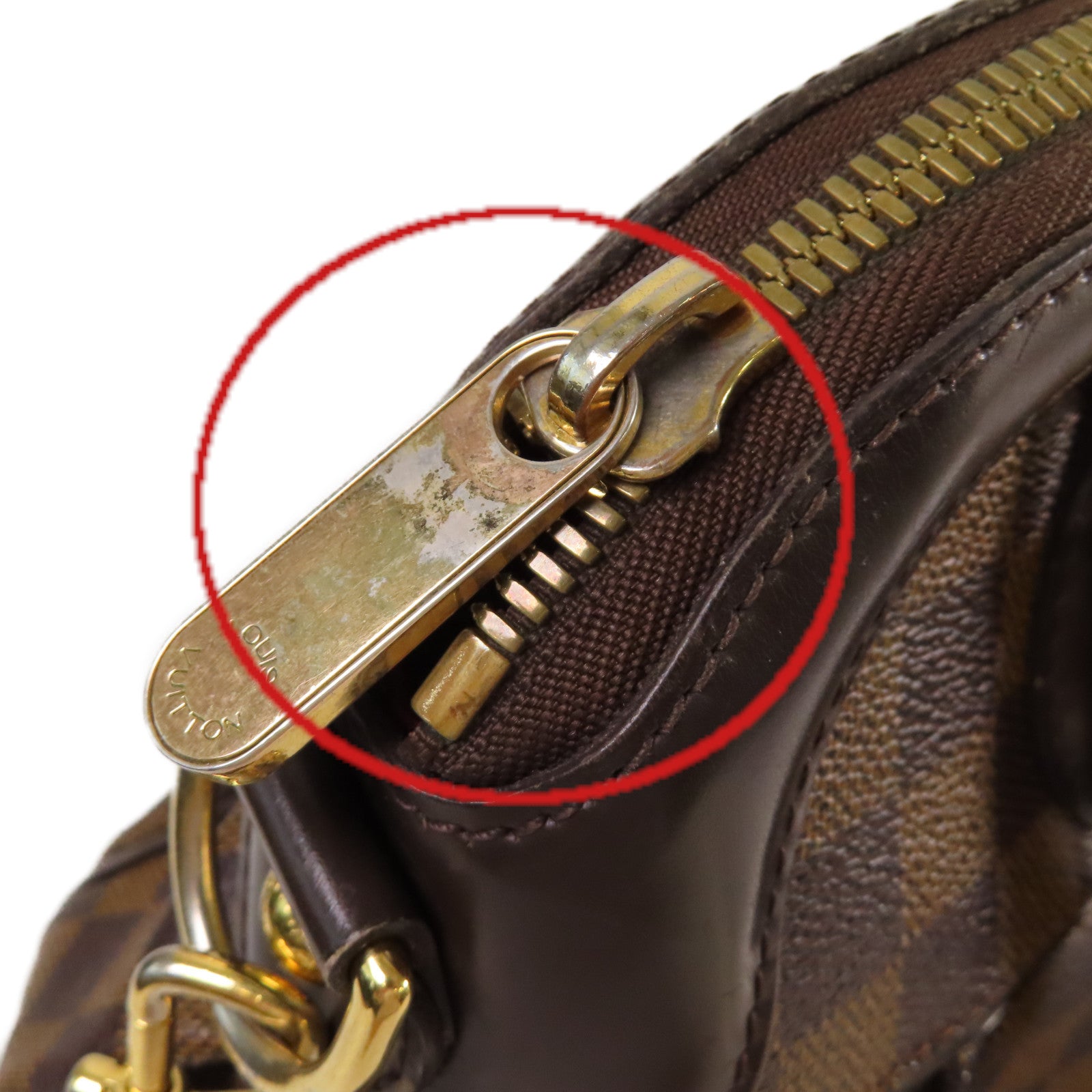 LOUIS VUITTON 【激減優惠】Damier Trevi PM 2Way Shoulder Bag金扣肩背袋啡色