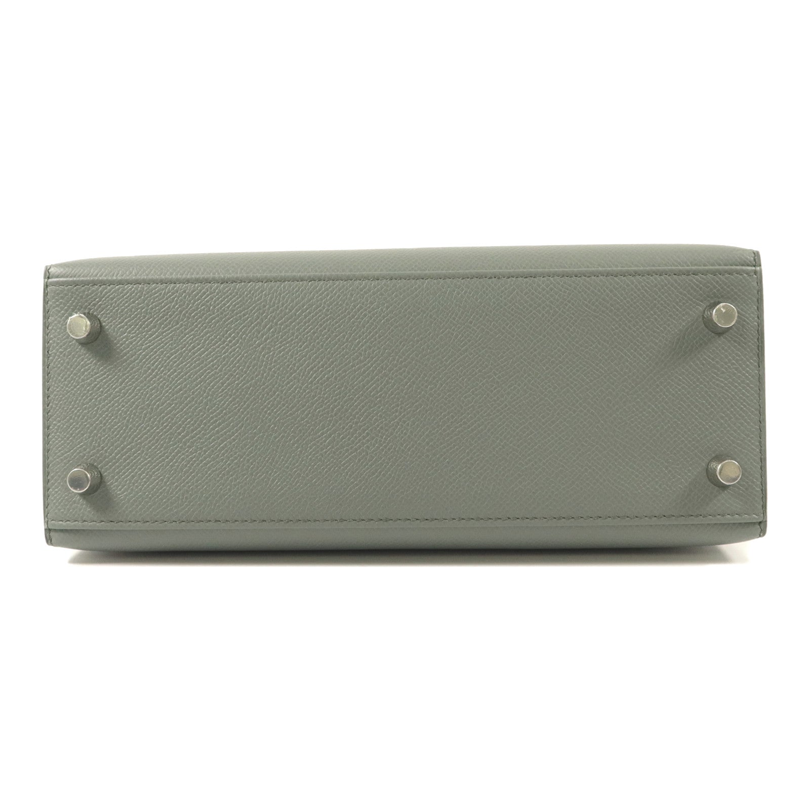 HERMES Epsom皮革Kelly 25手挽肩背兩用袋Vert Amande