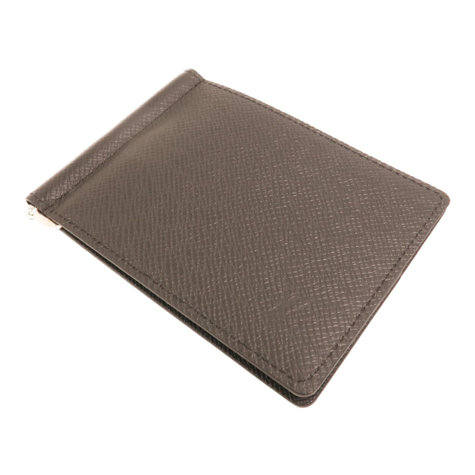 LOUIS VUITTON Taiga Portefeuille Pince Money Clip銀扣卡片套