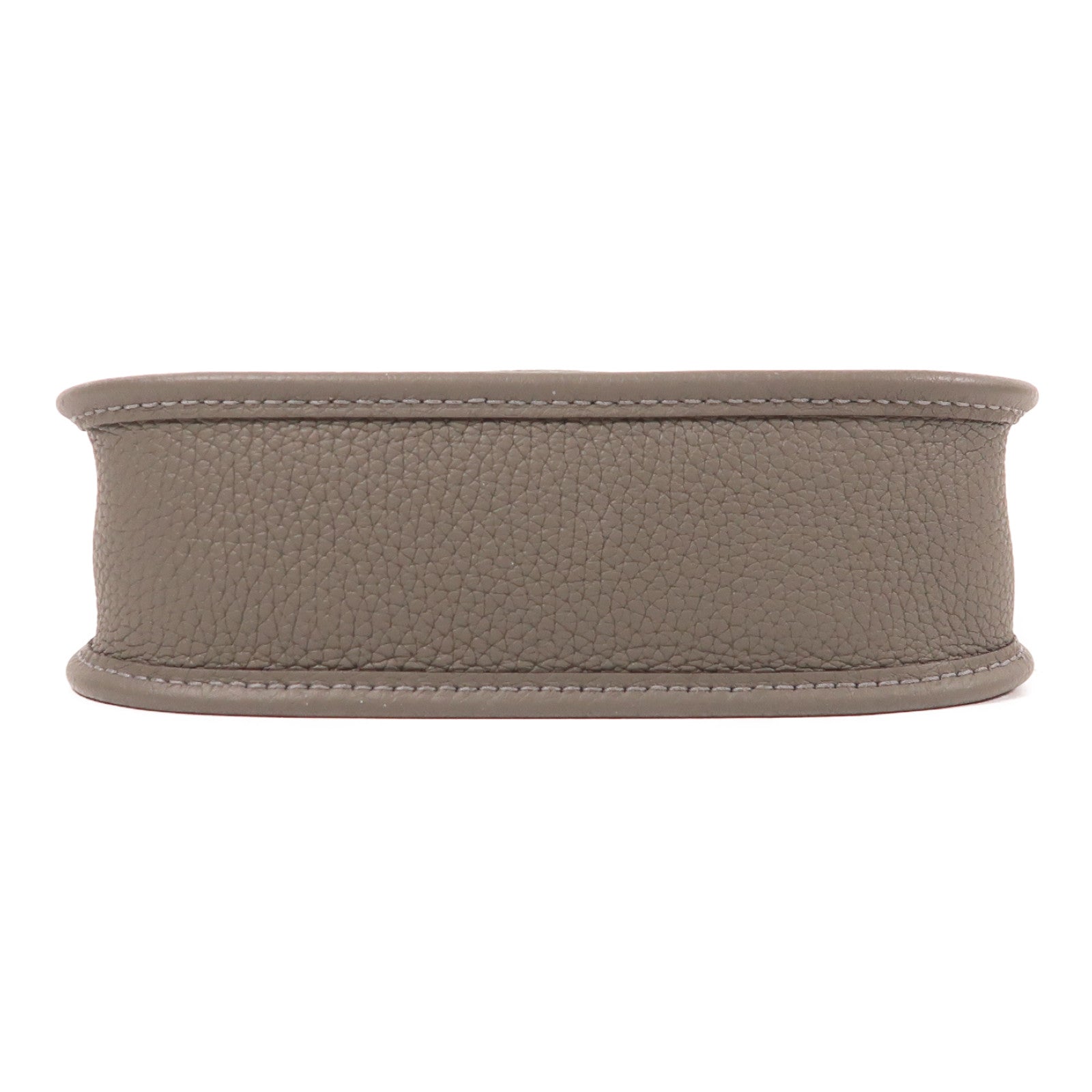 HERMES Clemence皮革Evelyne TPM金扣肩背袋Gris Meyer