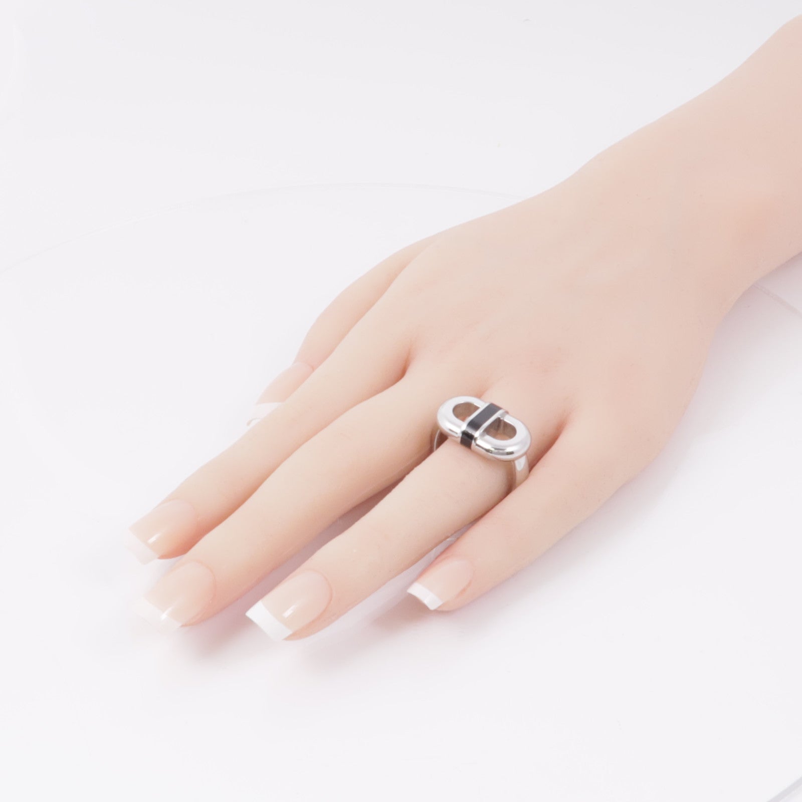HERMES 金屬Maillon Ring戒指US#8.5