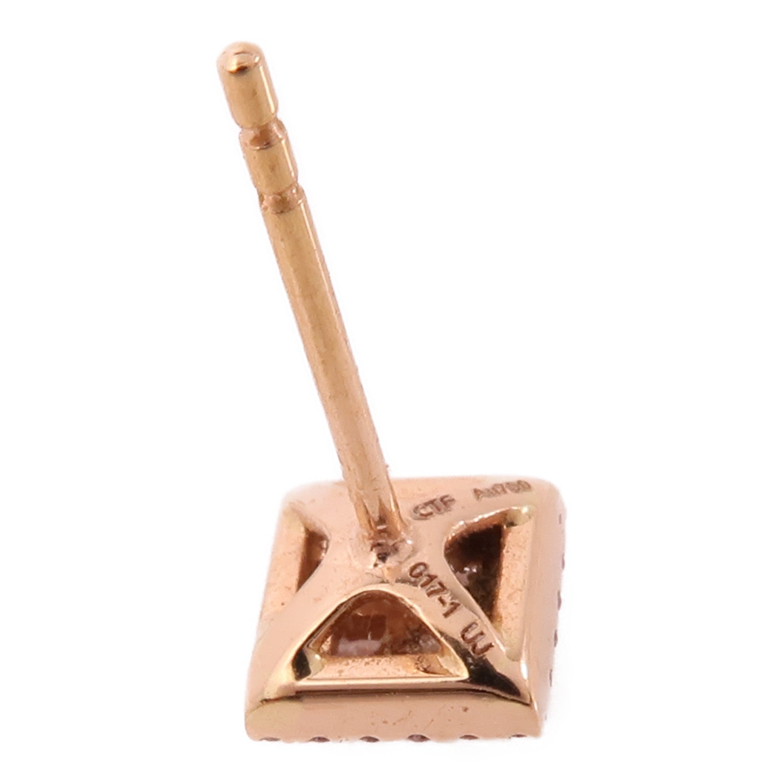 JEWELRY 18K玫瑰金Diamond Earrings鑽石耳環