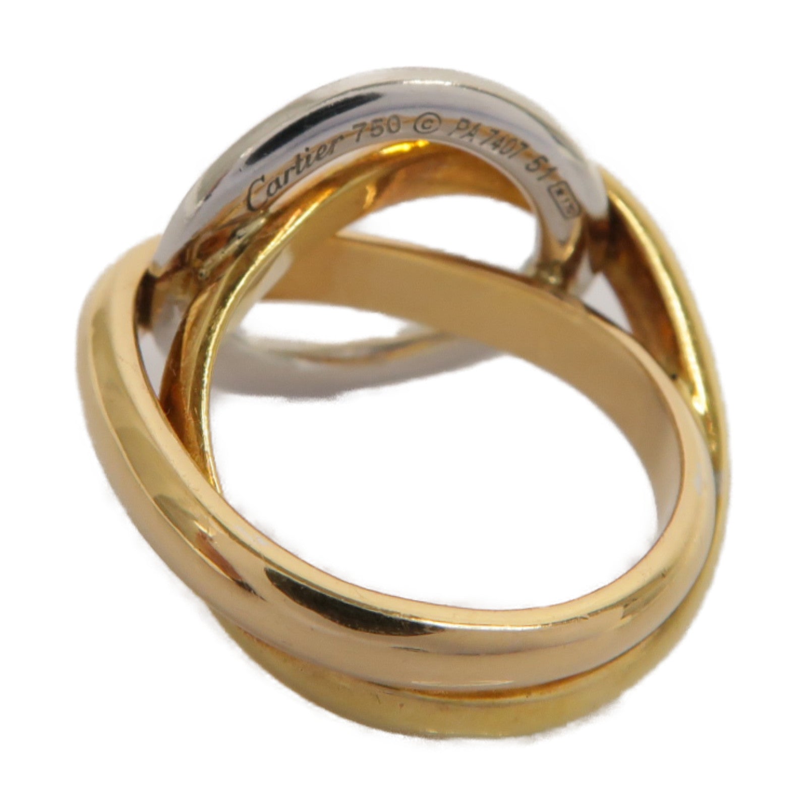 CARTIER **【激減優惠】18K黄金/玫瑰金/白金Ring戒指Cartier#51 US#5.5