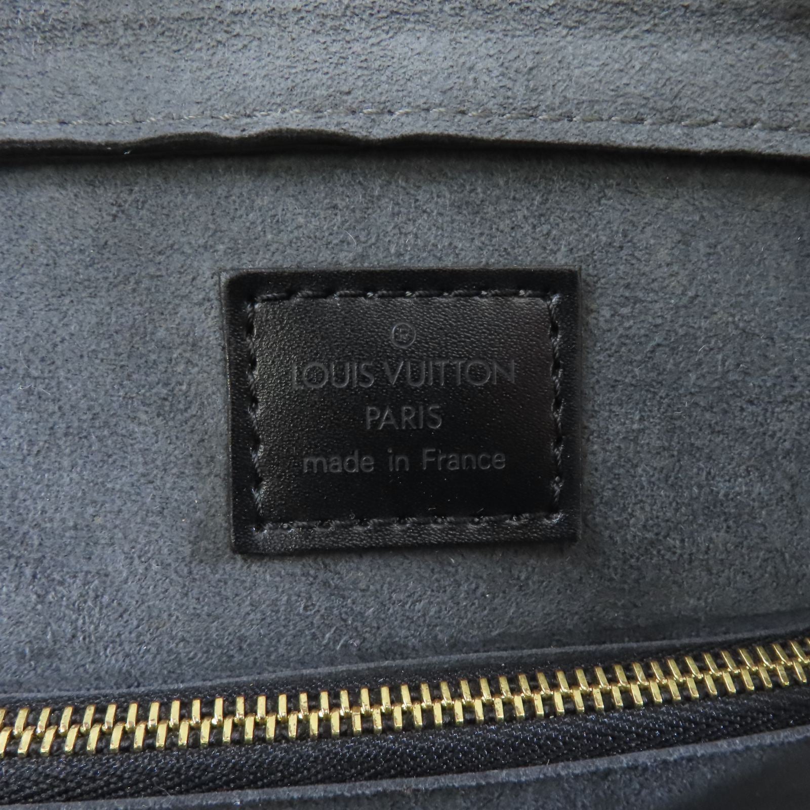 LOUIS VUITTON Epi Ponneuf金扣手挽袋黑色