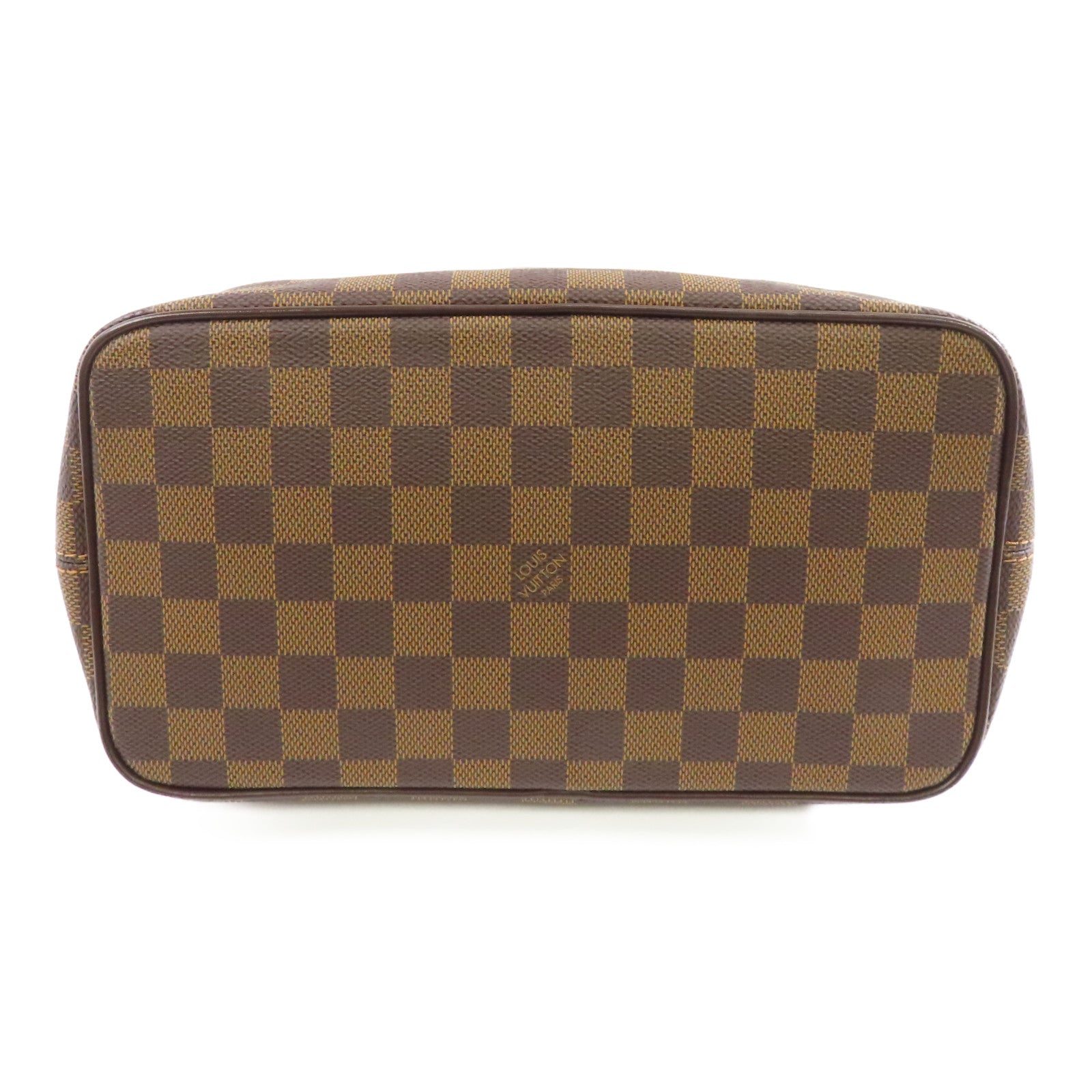 LOUIS VUITTON Damier Saleya PM金扣手挽袋啡色