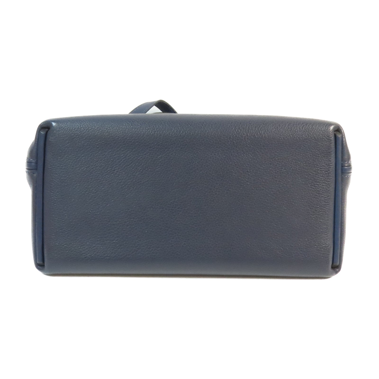 HERMES Evercolor皮革Mini 24/24金扣手挽肩背兩用袋Bleu Nuit
