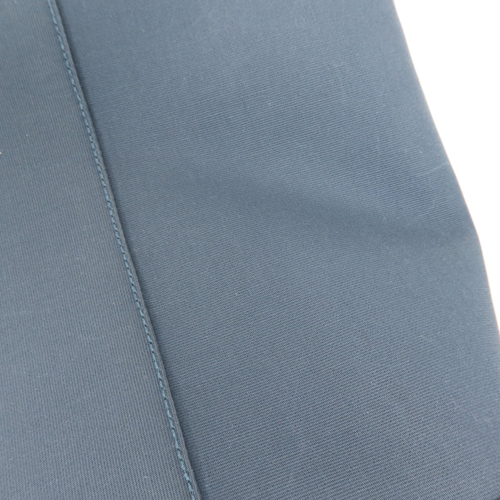 HERMES 帆布Cabag 32銀扣手挽肩背兩用袋Bleu Tempete