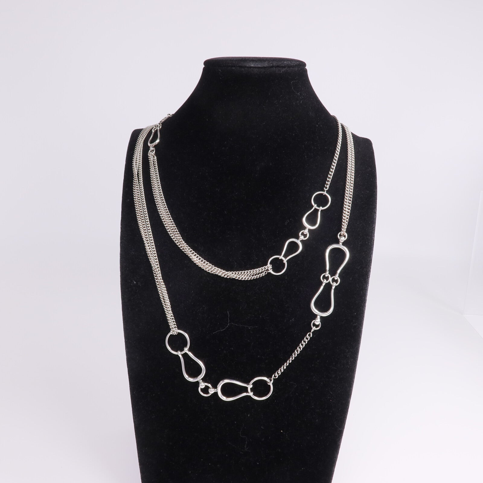 HERMES 925純銀Collier Sautoir Arabesque項鍊