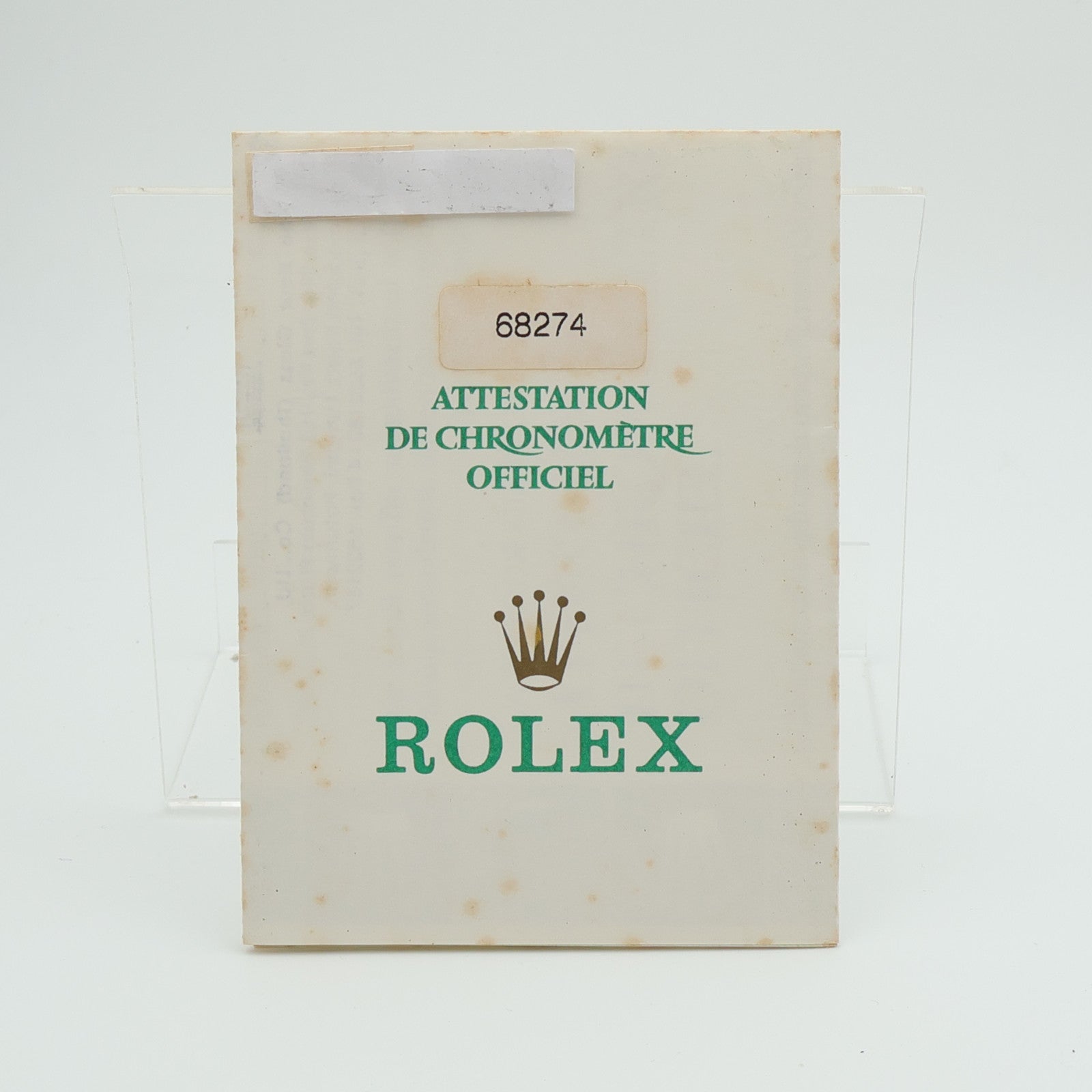 ROLEX Datejust 68274