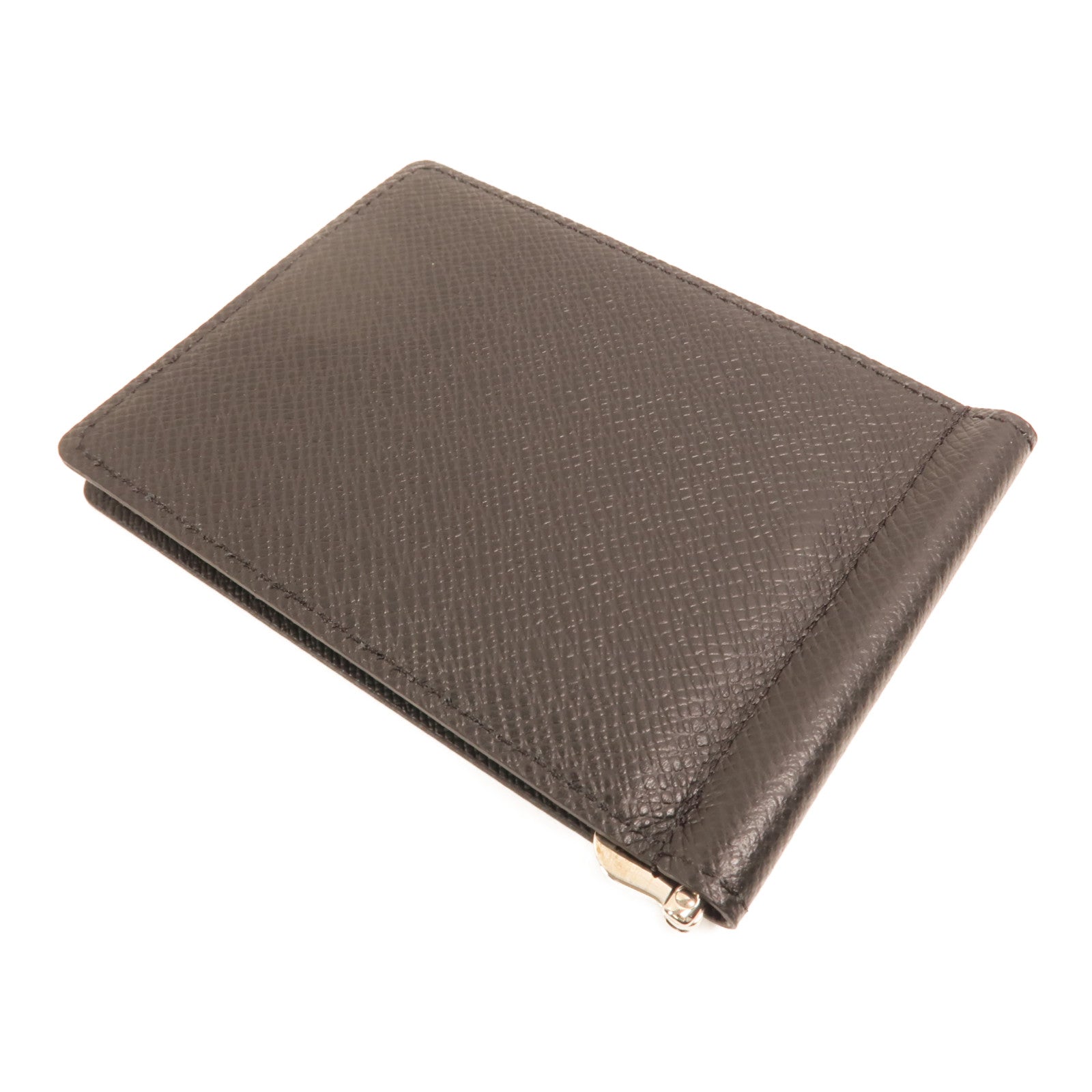 LOUIS VUITTON Taiga Portefeuille Pince Money Clip銀扣卡片套