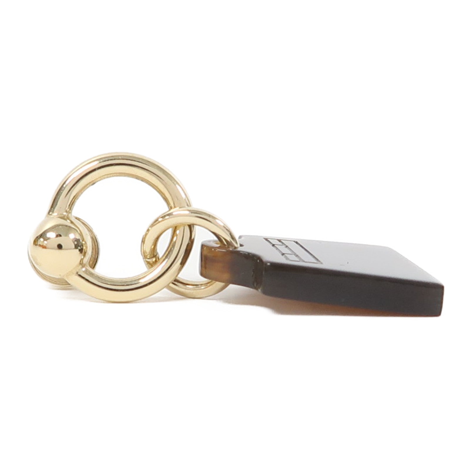HERMES 水牛角Earrings耳環啡色