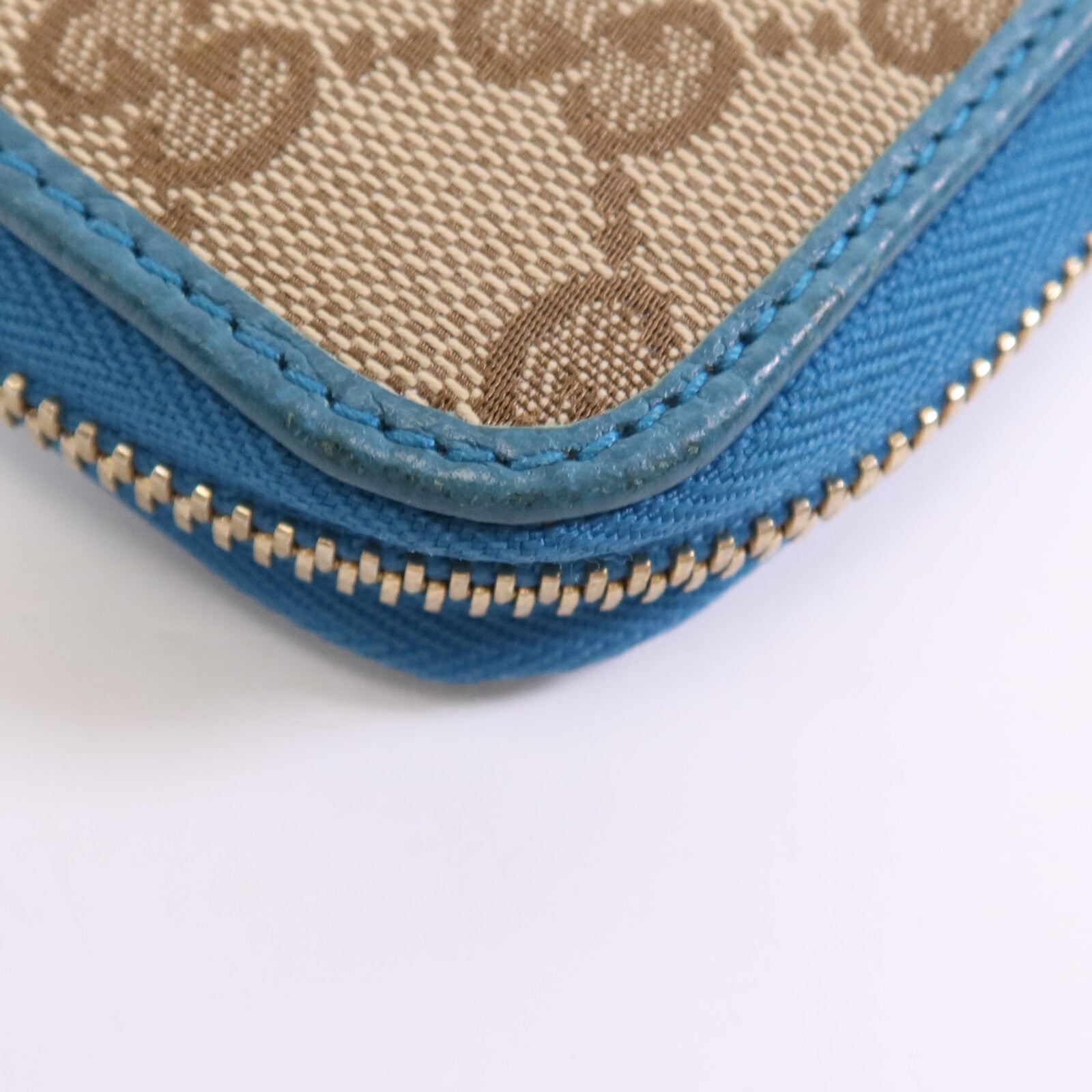 GUCCI 帆布Long Wallet金扣長錢包