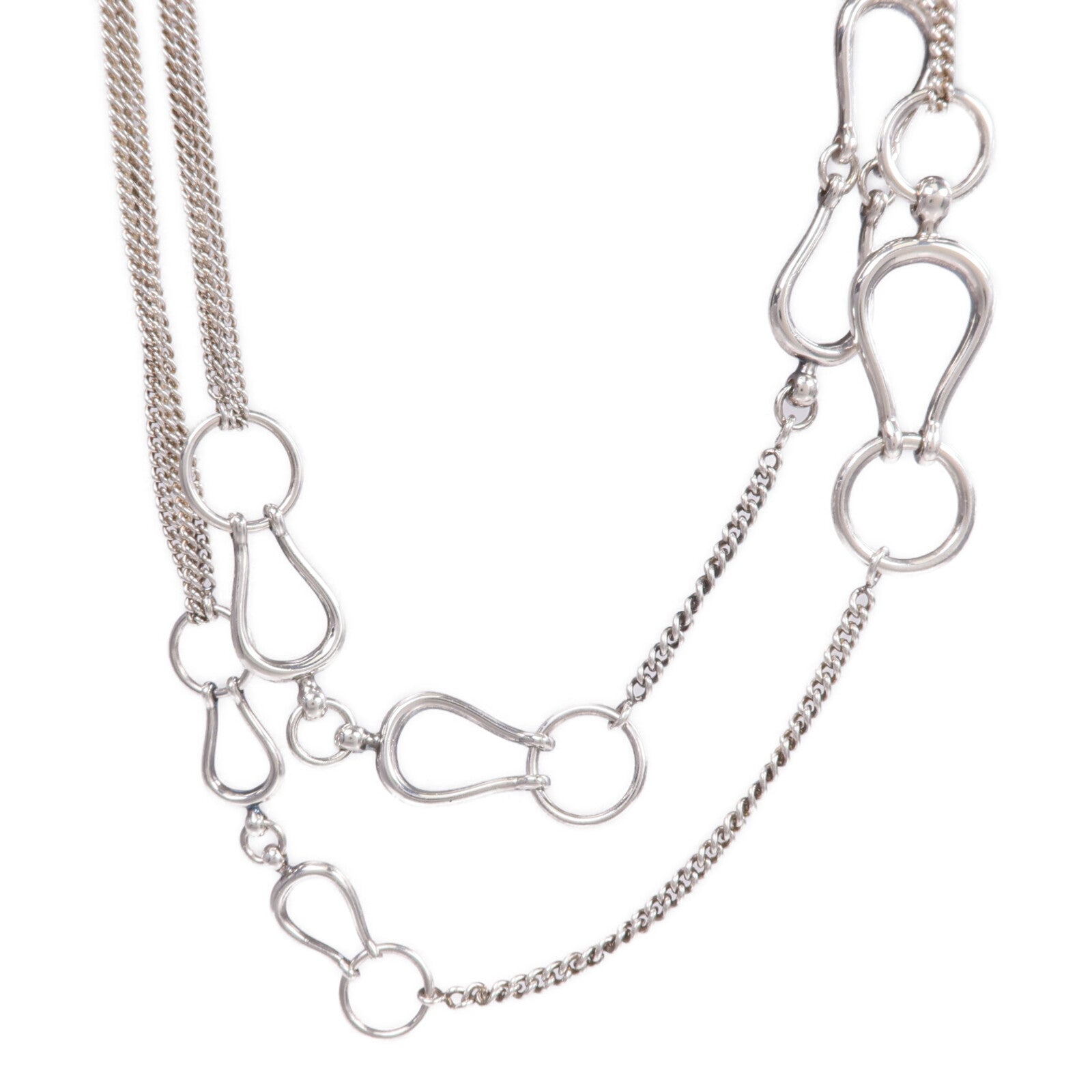 HERMES 925純銀Collier Sautoir Arabesque項鍊