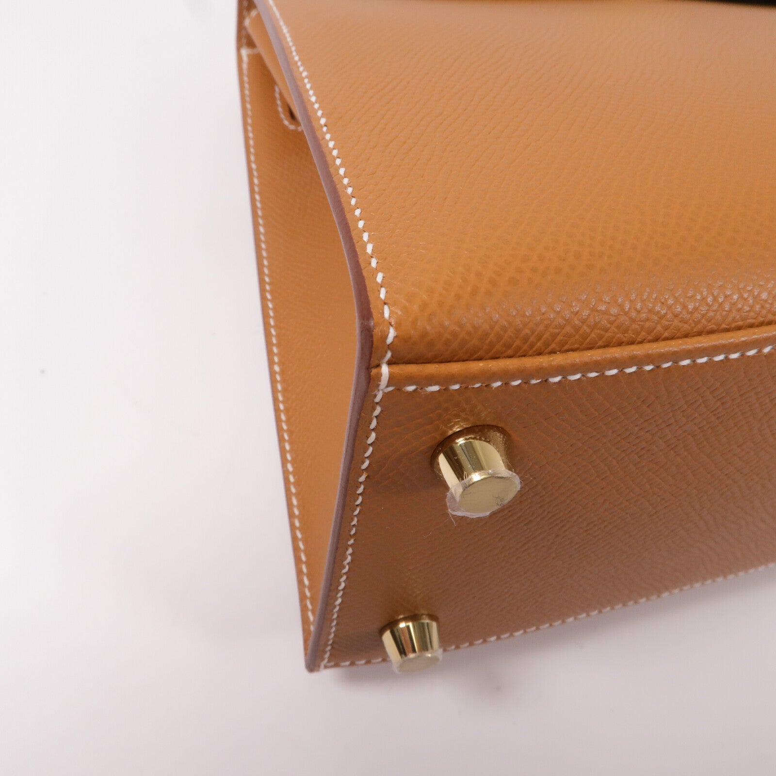 HERMES Epsom皮革Kelly 25手挽肩背兩用袋Gold
