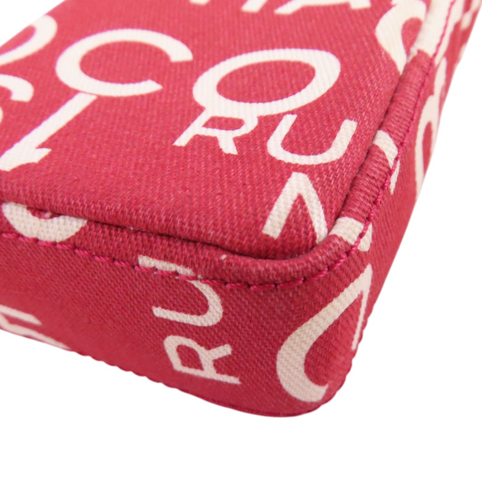 CHANEL 帆布Phone Case Shoulder Bag金扣鏈帶肩背袋