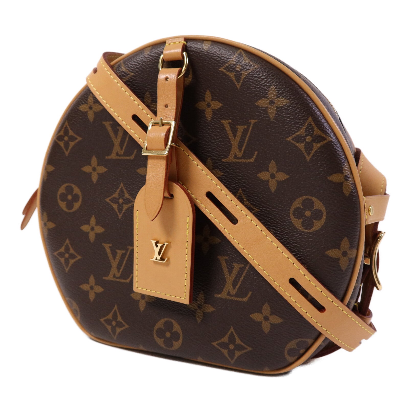 LOUIS VUITTON Monogram Boite Chapeau Souple金扣肩背袋