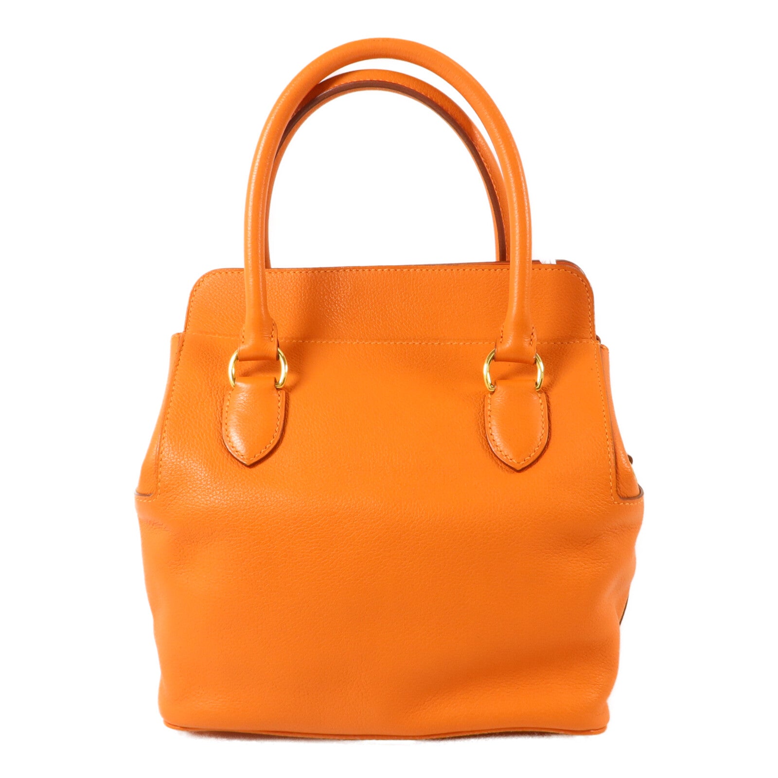 HERMES Evercolor皮革Tool Box 20手挽肩背兩用袋Orange