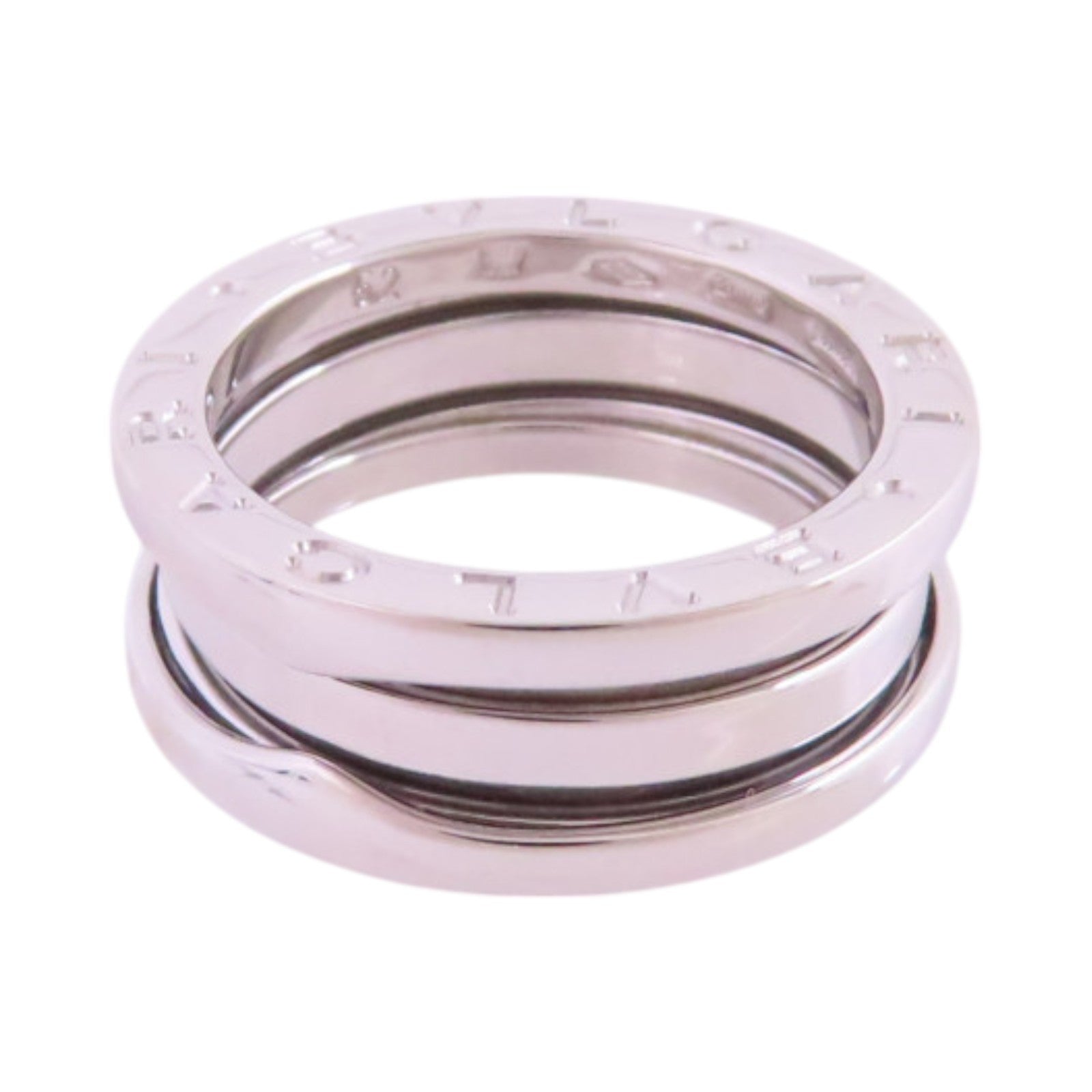 BVLGARI 18K白金B-Zero1 2 Band Ring戒指#52/US#5.5