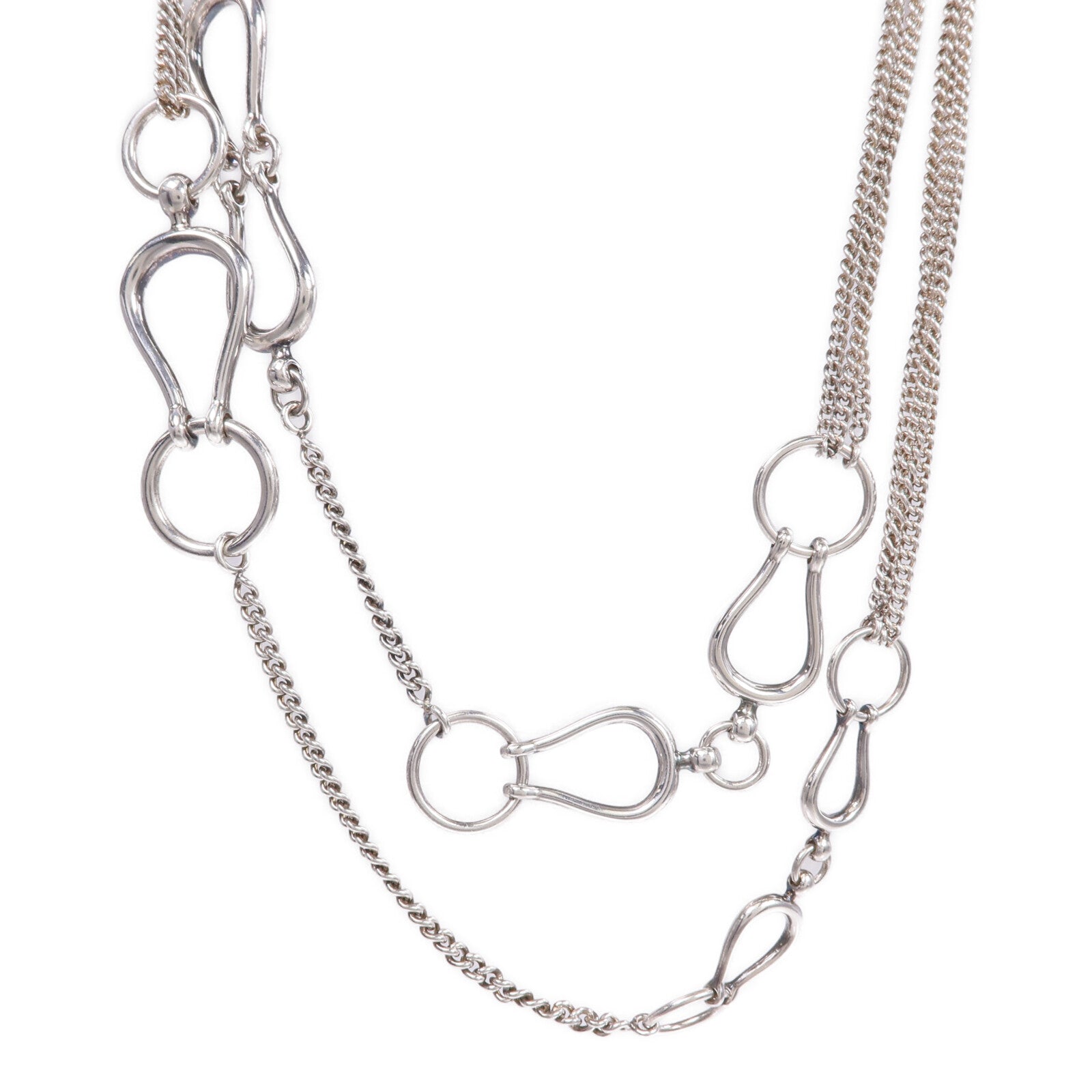 HERMES 925純銀Collier Sautoir Arabesque項鍊