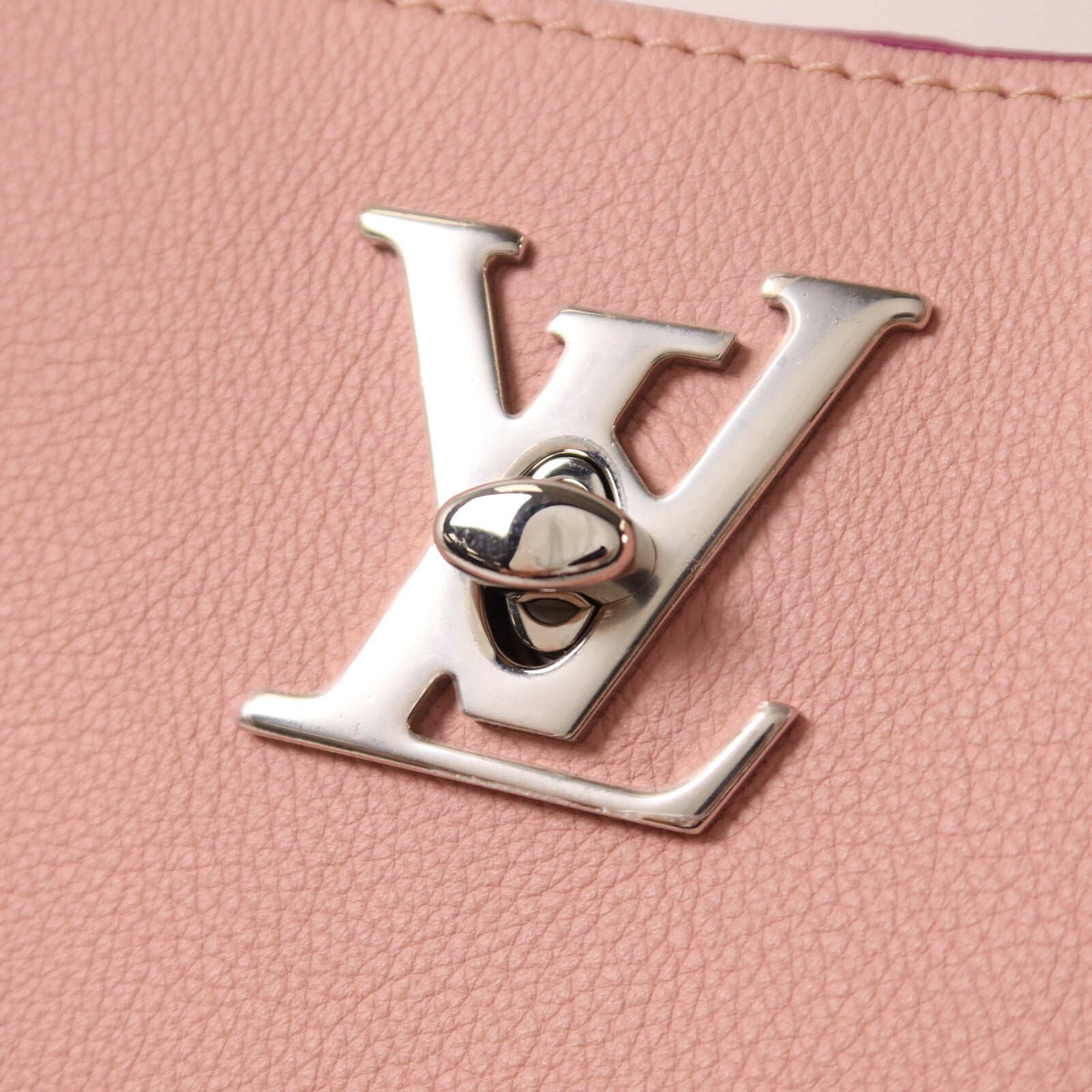 LOUIS VUITTON 牛皮皮革Rockme Cabas銀扣手挽袋