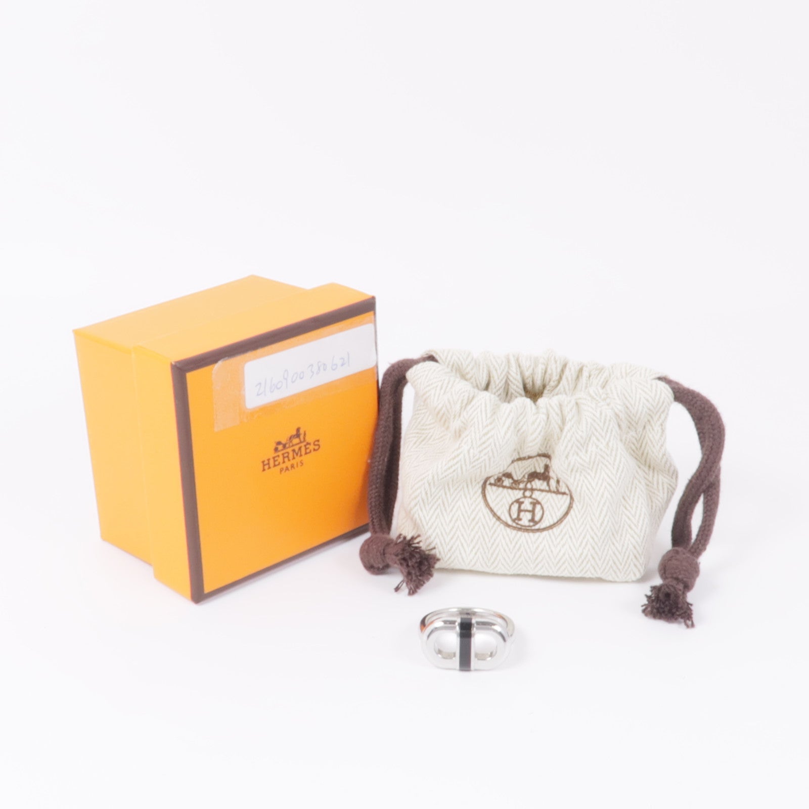 HERMES 金屬Maillon Ring戒指US#8.5