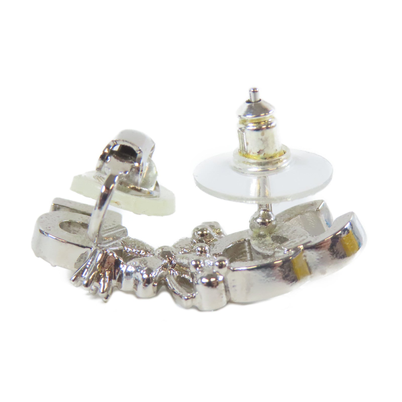 CHANEL 金屬Earrings耳環銀色