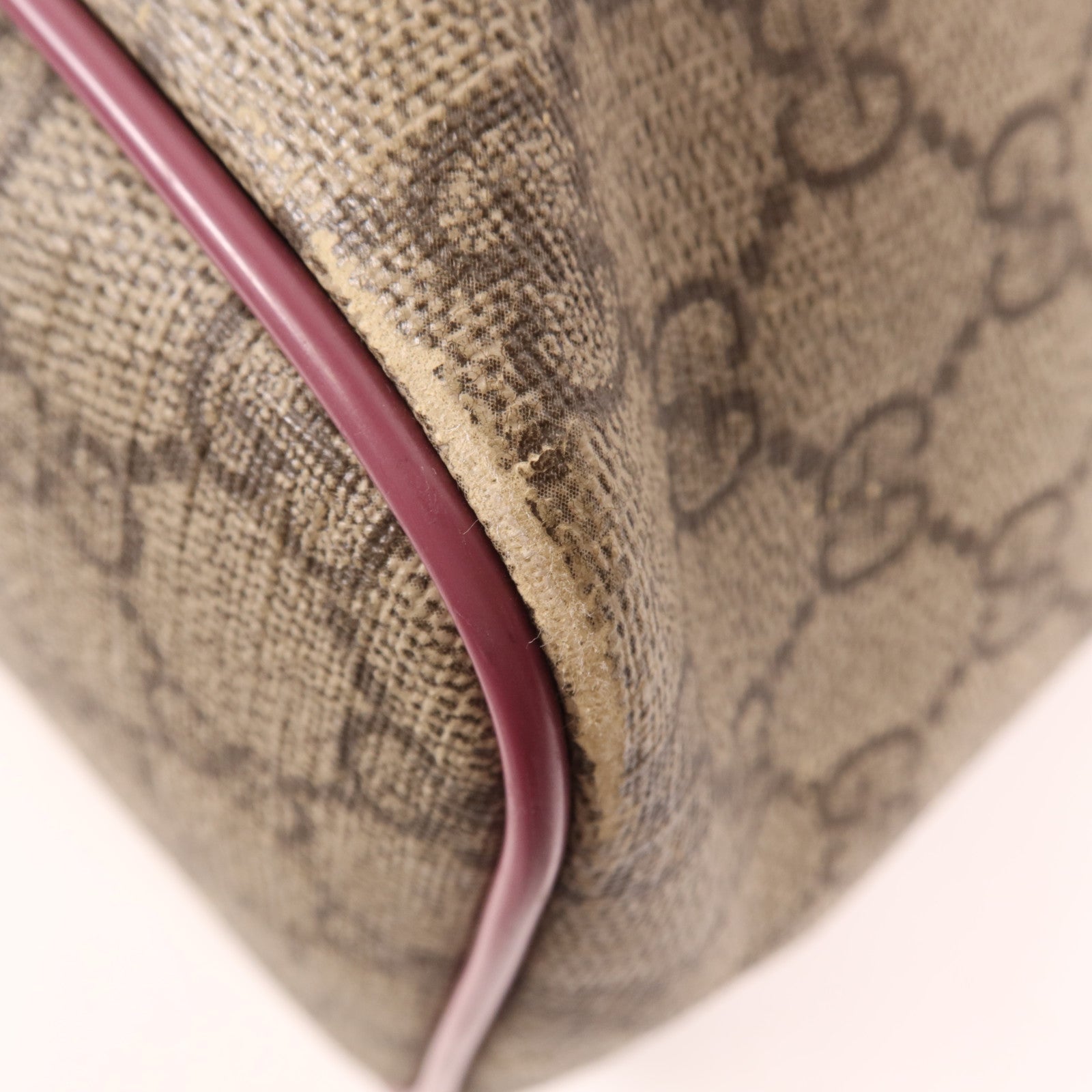 GUCCI 塗層帆布Tote Bag金扣手挽肩背兩用袋