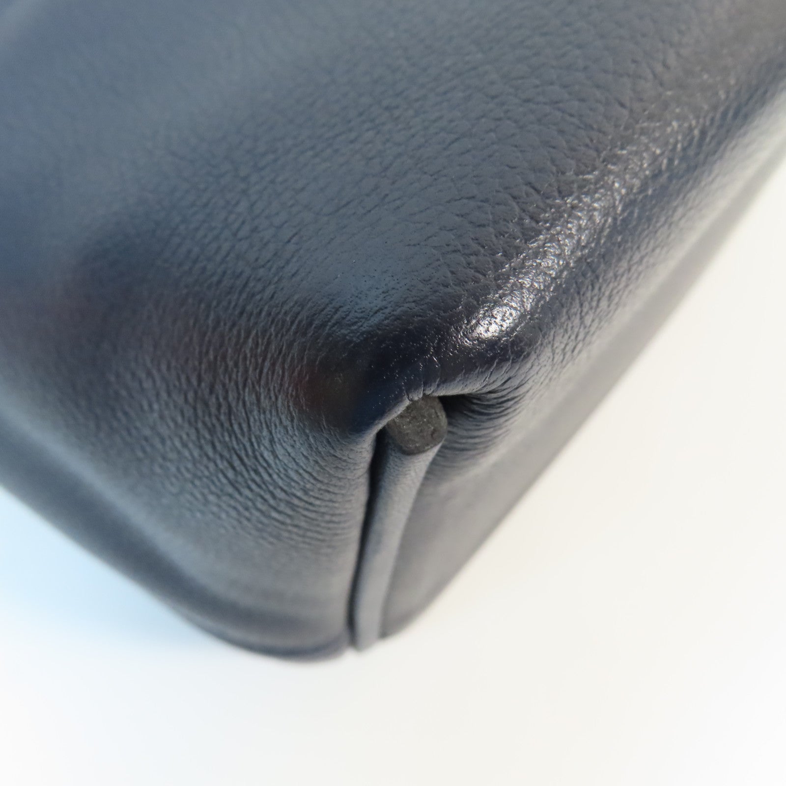 HERMES Evercolor皮革Mini 24/24金扣手挽肩背兩用袋Bleu Nuit