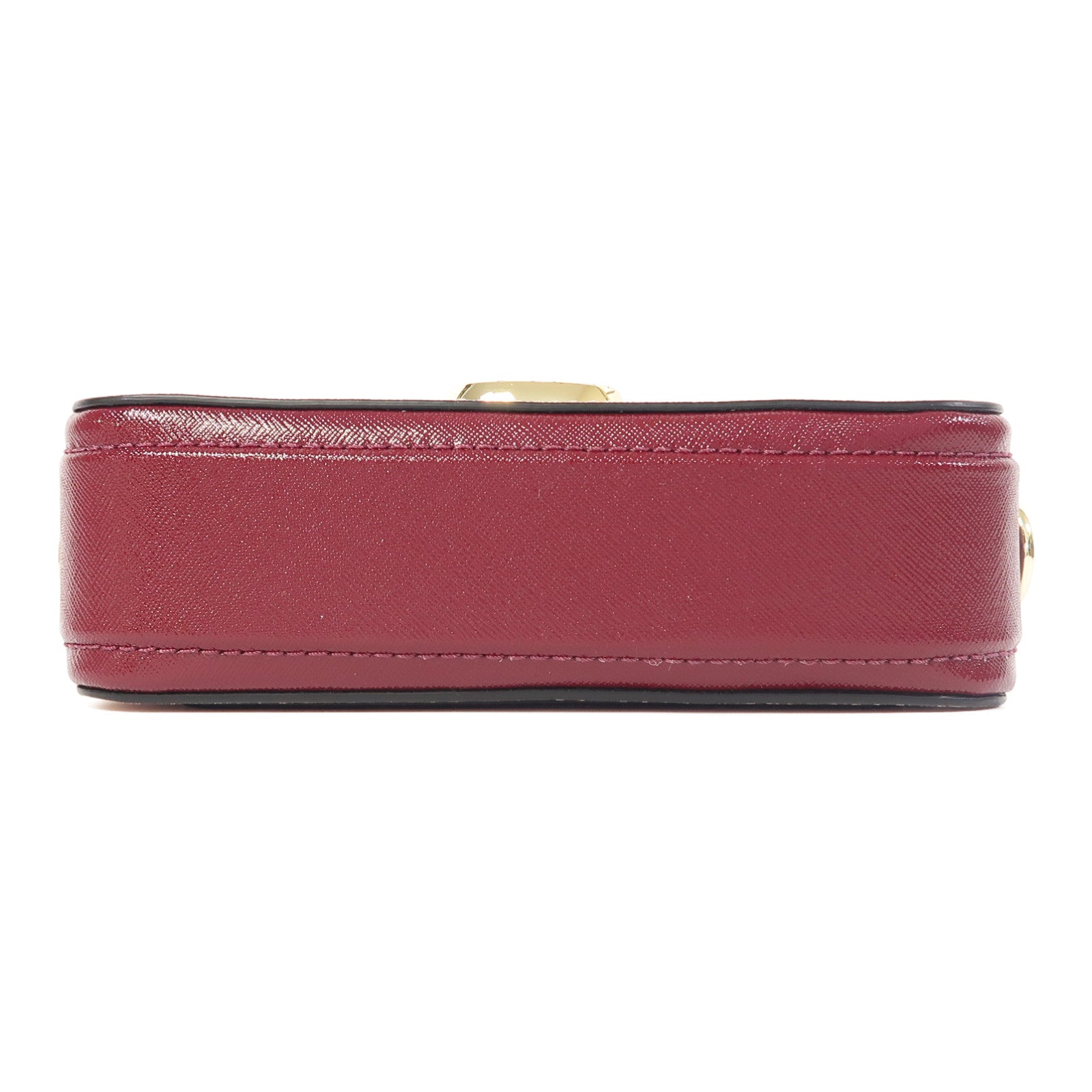 MARC JACOBS 牛皮皮革Small Camera Bag金扣肩背袋粉紅色/梅子色