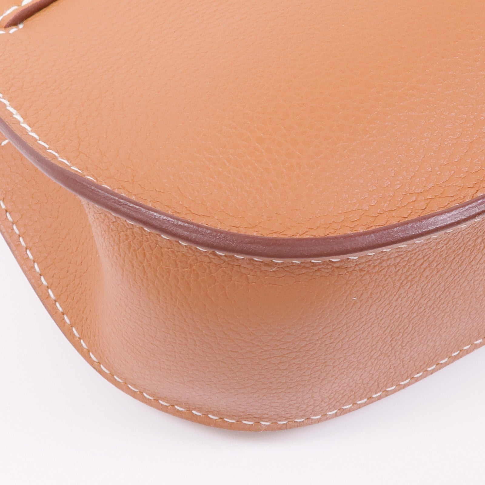 HERMES Evercolor皮革Jypsiere Mini金扣肩背袋37 Gold