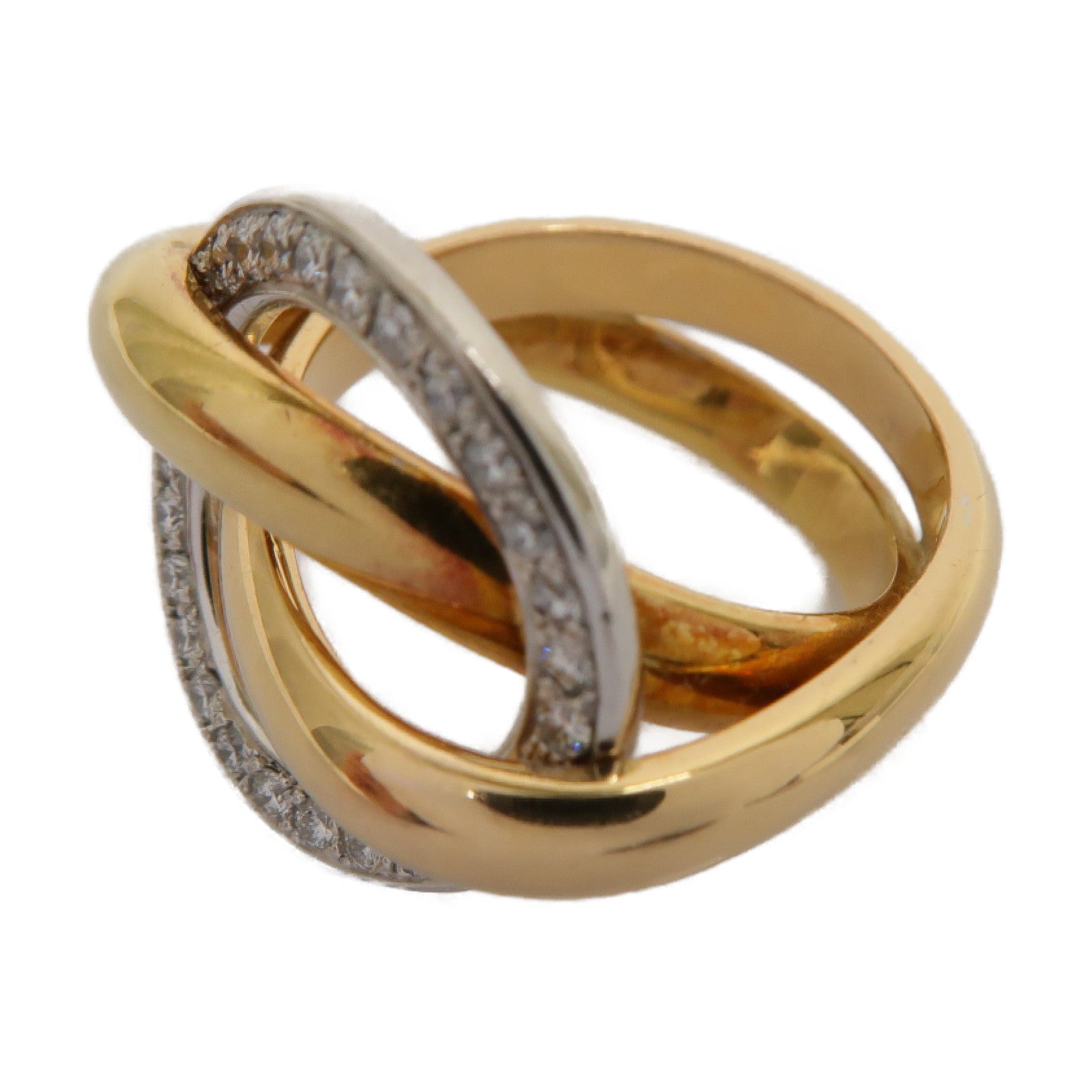 CARTIER **【激減優惠】18K黄金/玫瑰金/白金Ring戒指Cartier#51 US#5.5