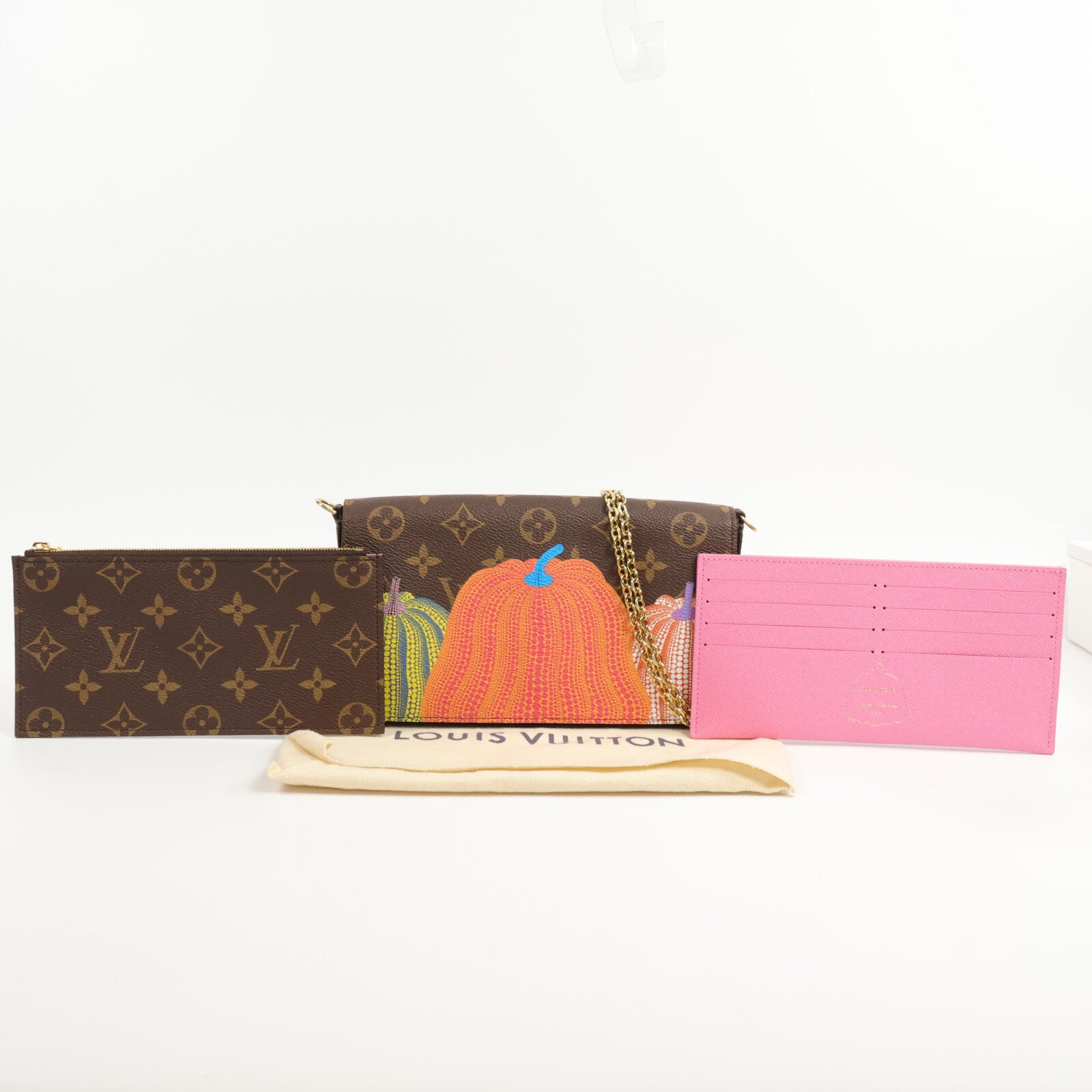 LOUIS VUITTON Monogram LV x YK Felicie Pochette 鏈帶肩背袋