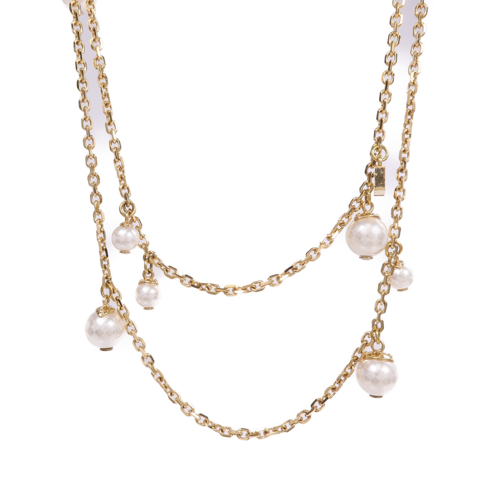 LOUIS VUITTON PVC/金屬Flower Charm Necklace項鍊