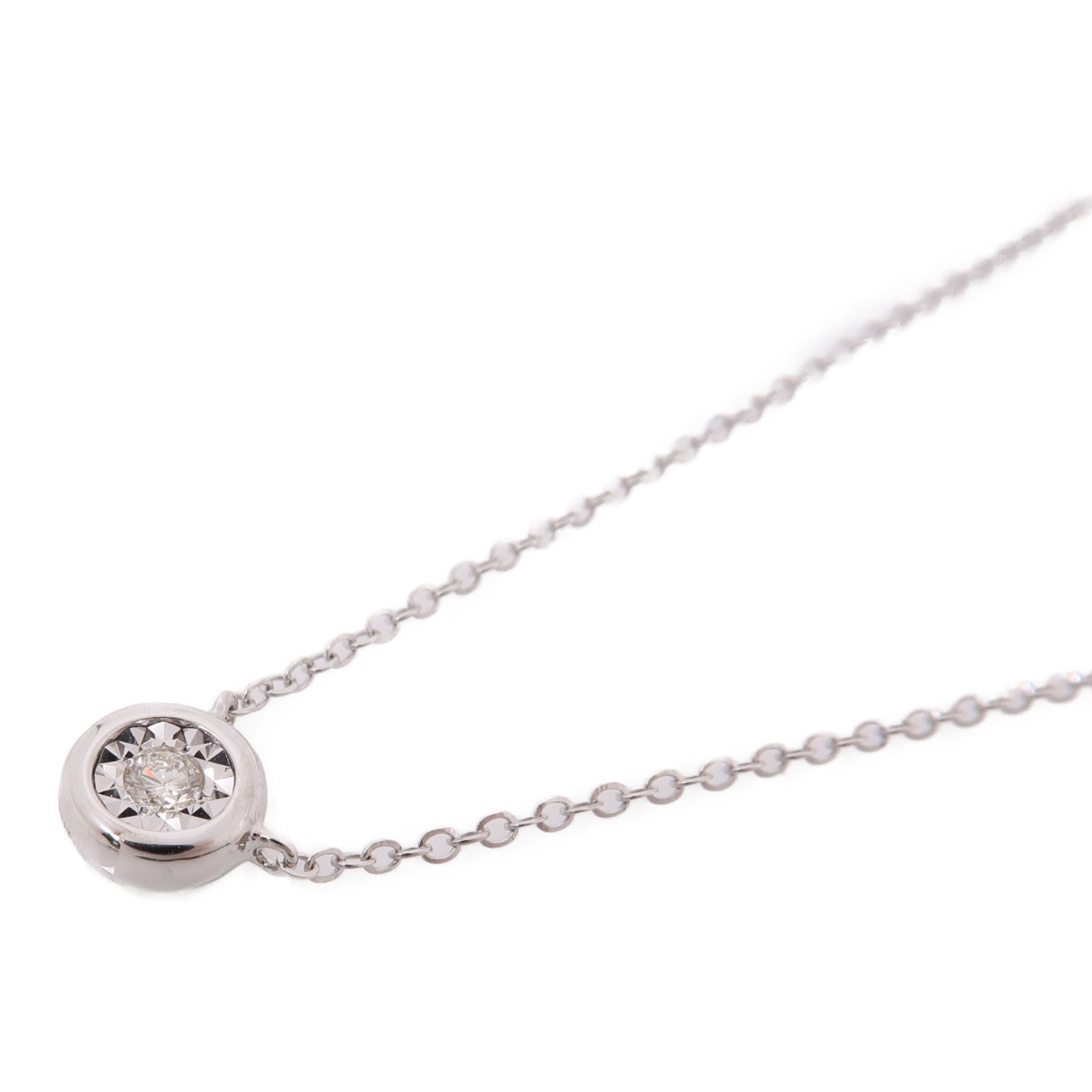 JEWELRY Diamond Necklace 18K White Gold